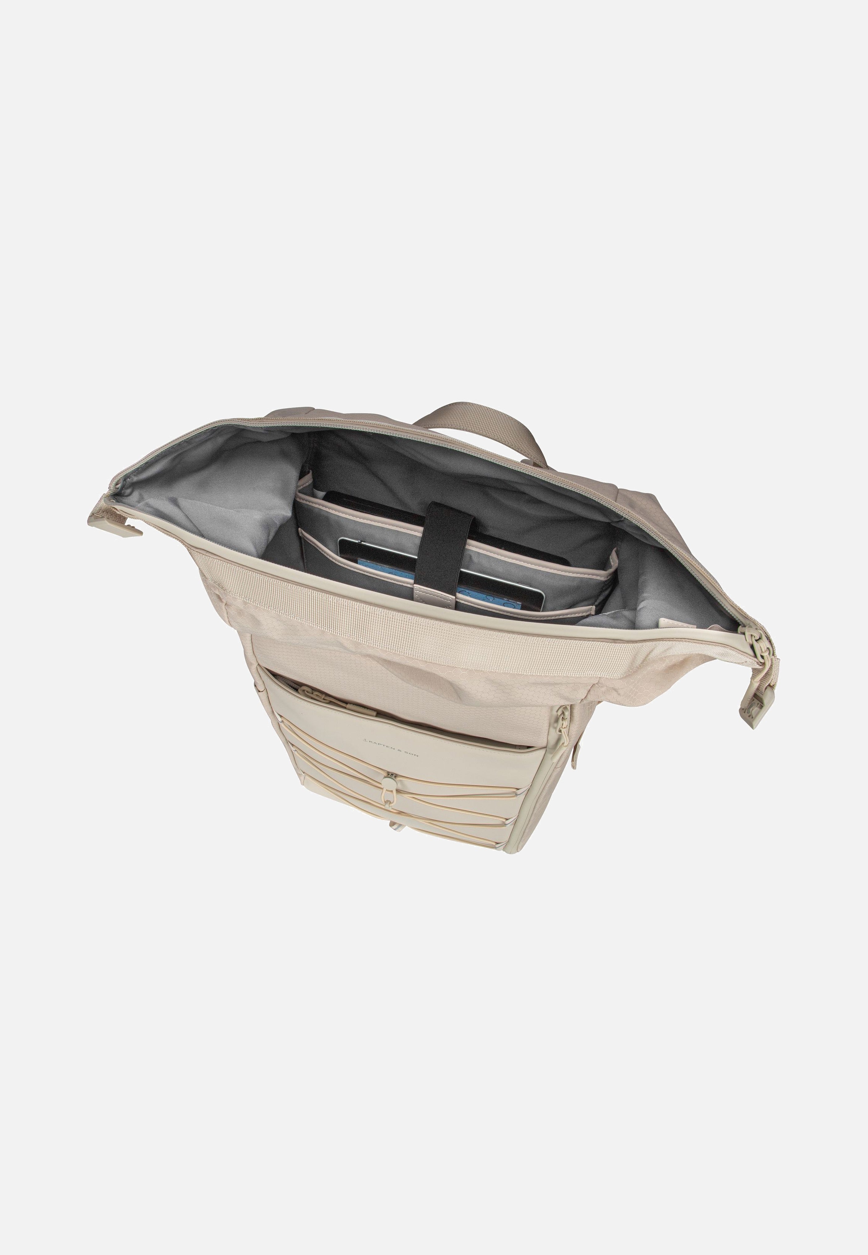 Kapten & Son - Yoho Sandstone - Rolltop Backpack | Neutral-Image
