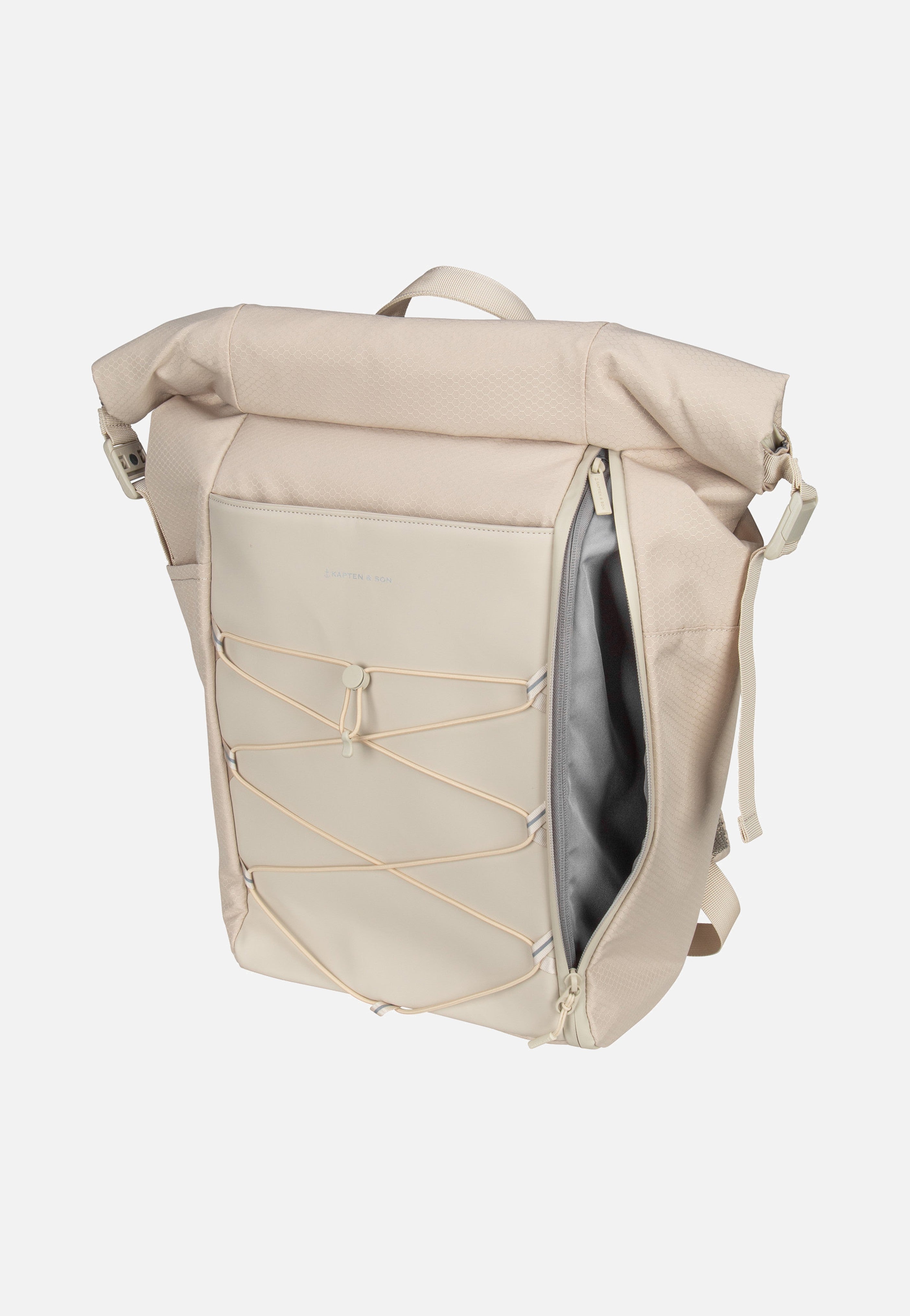 Kapten & Son - Yoho Sandstone - Rolltop Backpack | Neutral-Image