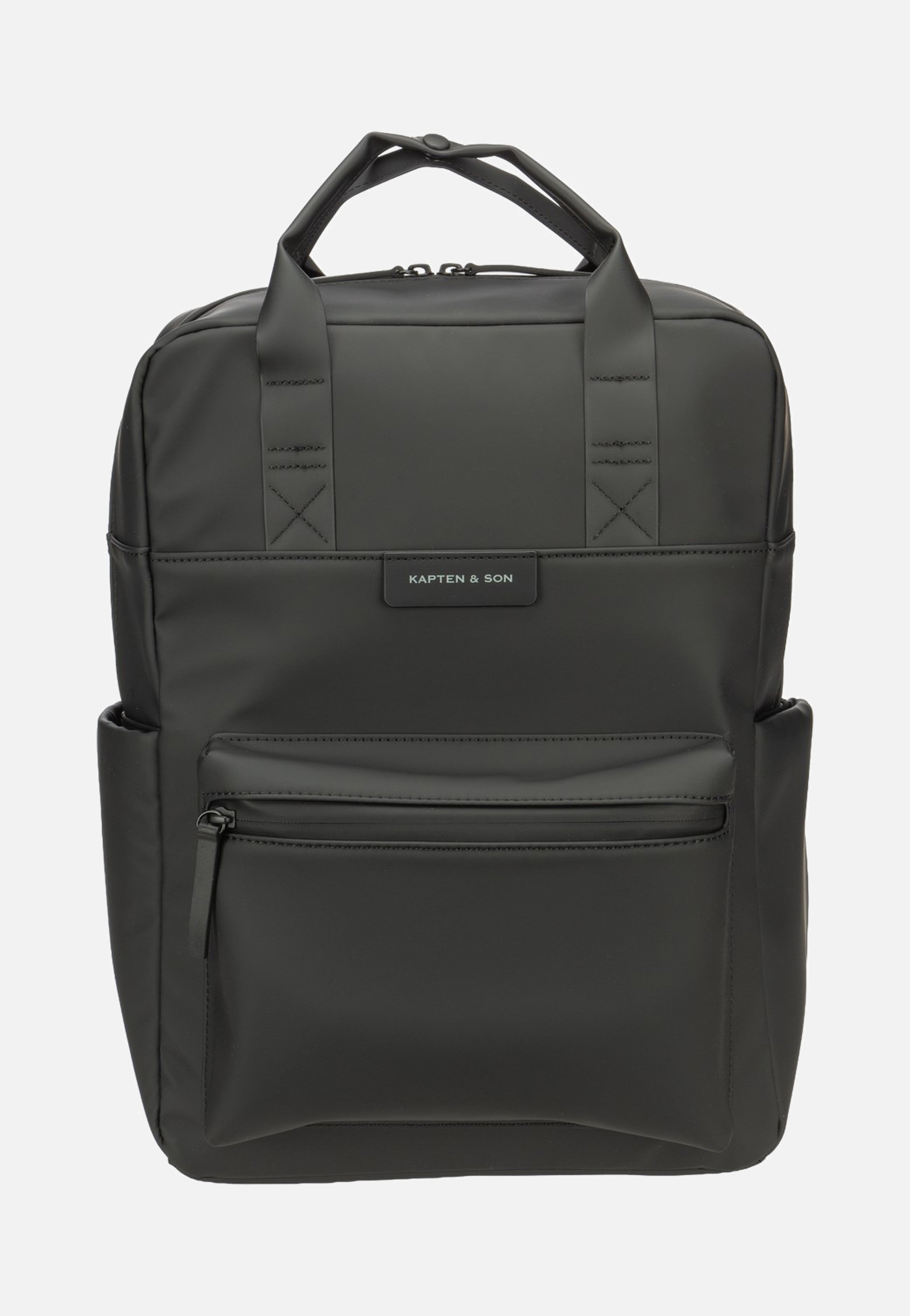 Kapten & Son Bergen Pro Full PU All Black Rucksack