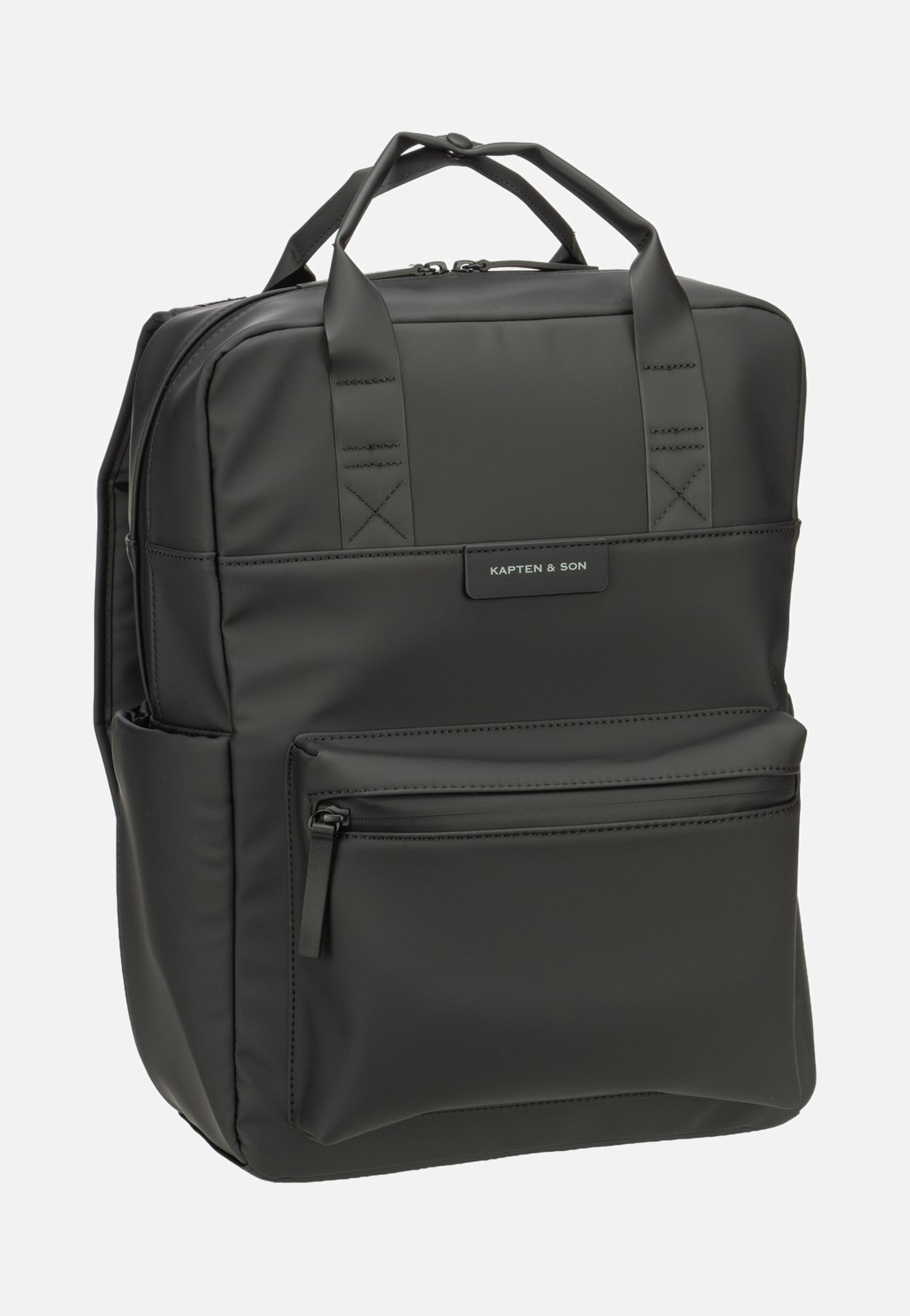 Kapten & Son Bergen Pro Full PU All Black Rucksack