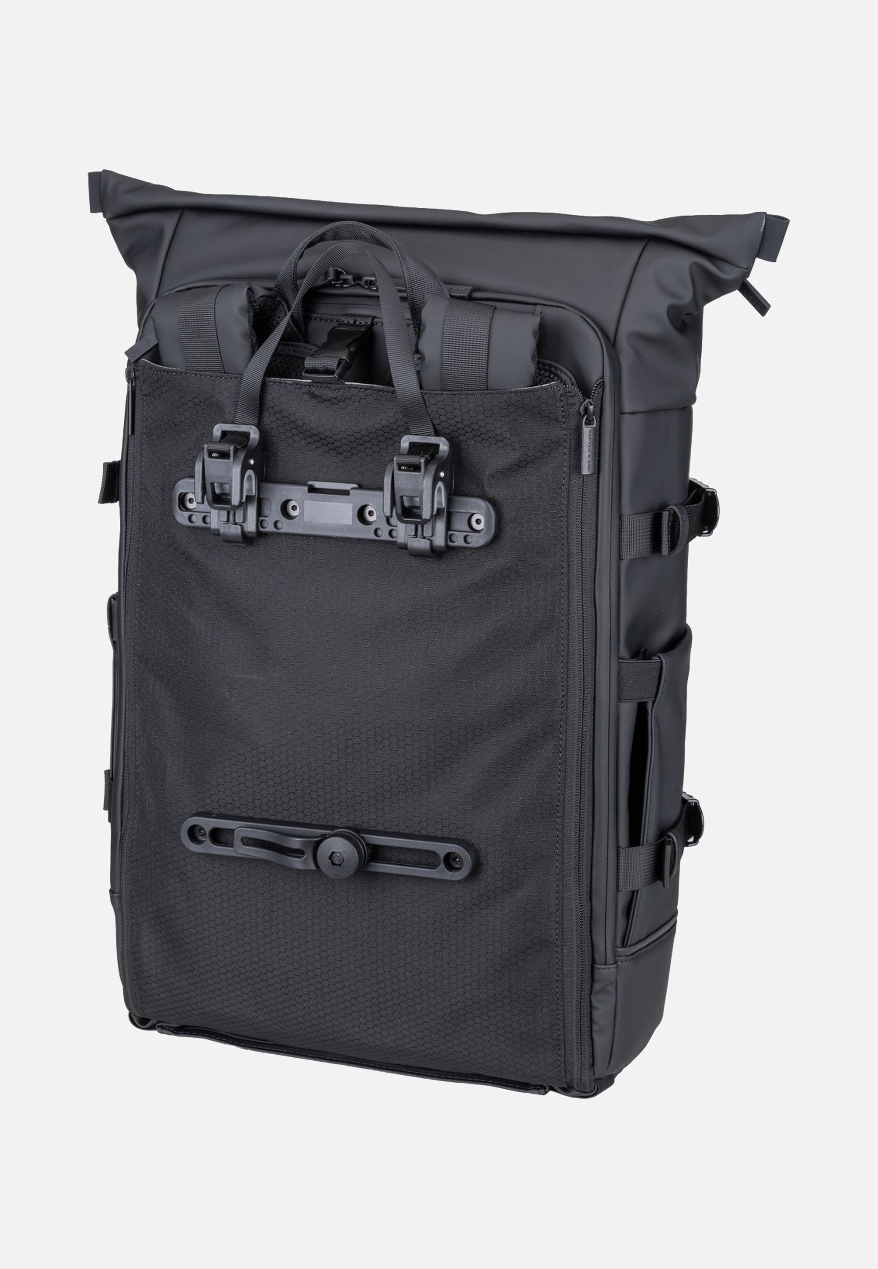 Kapten & Son Helsinki Pro Bike Backpack All Black 2in1 Bike Bag Rucksack