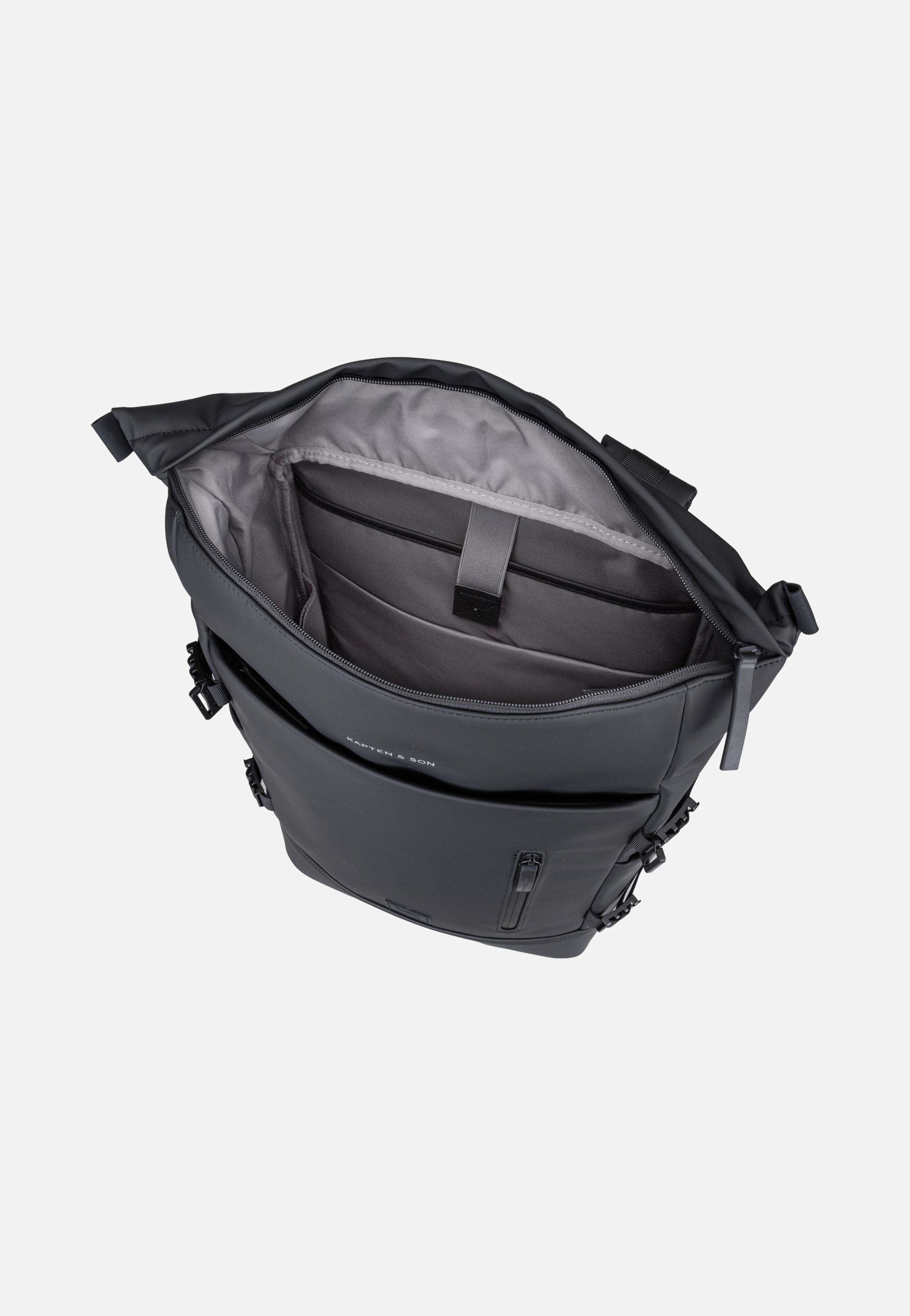 Kapten & Son Helsinki Pro Bike Backpack All Black 2in1 Bike Bag Rucksack