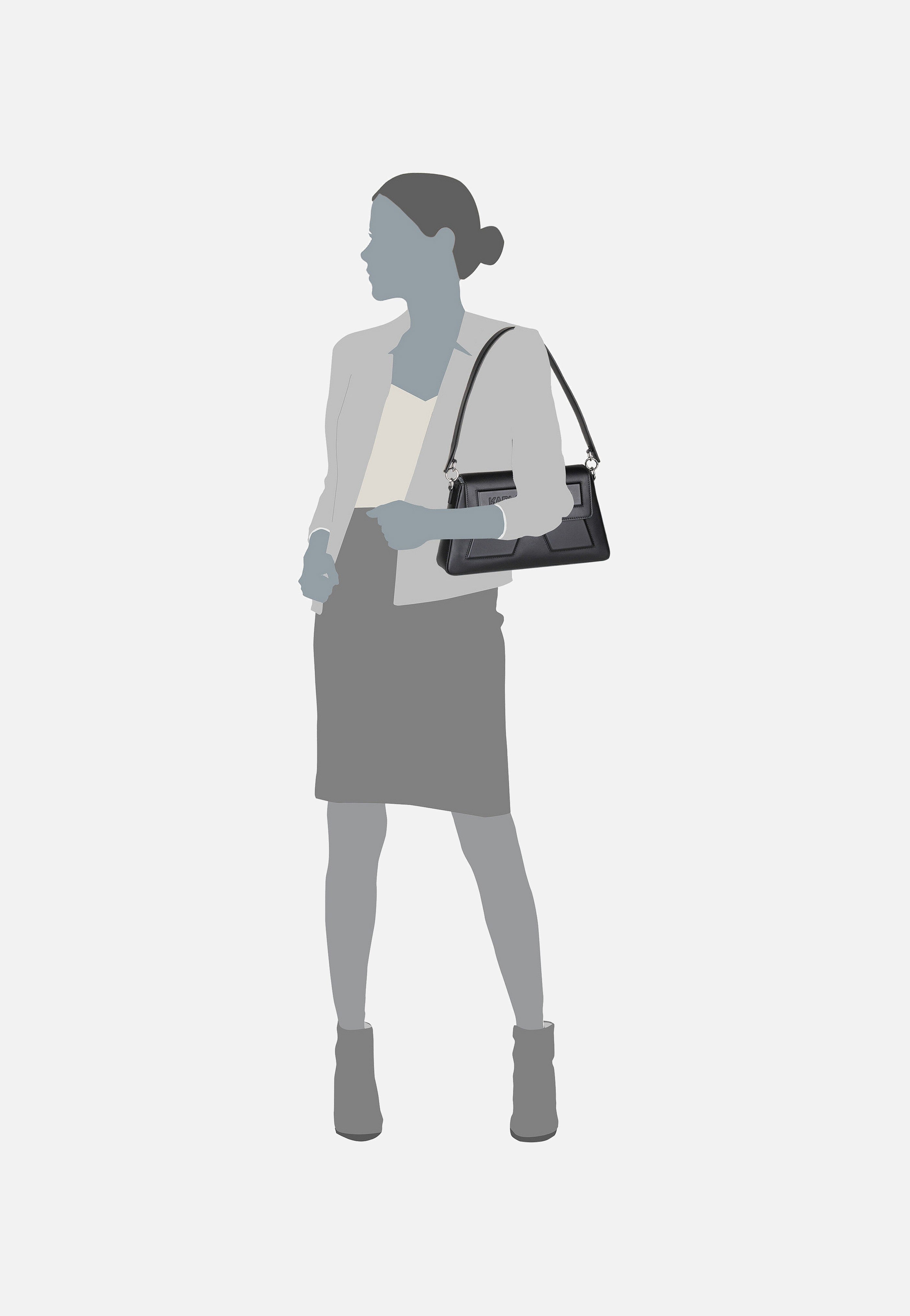 Karl Lagerfeld - Ikon/K Soft 30154 Black - Shoulder Bag | Women-Image