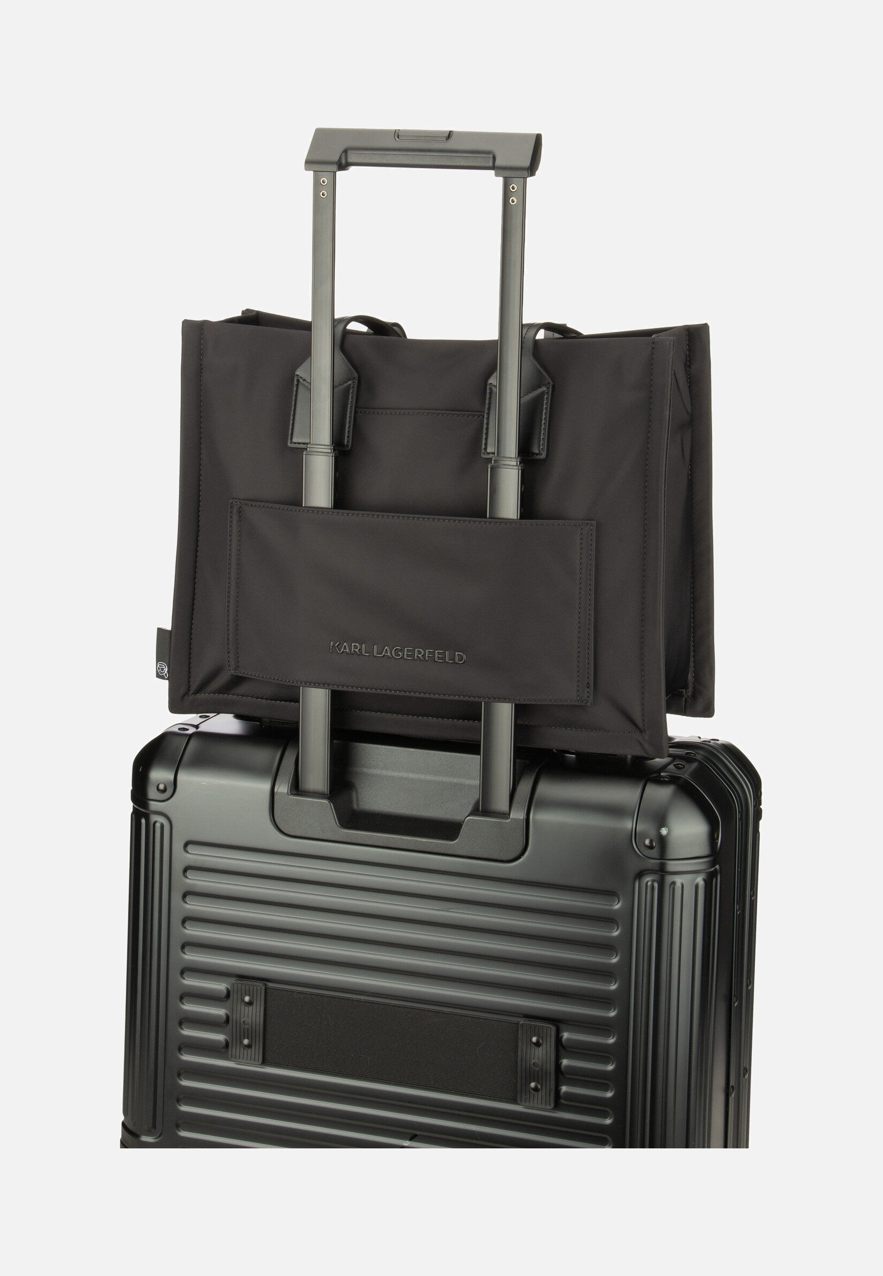 Karl Lagerfeld - Ikon Nylon outl MD Square 30175 Black - Shopper | Women-Image