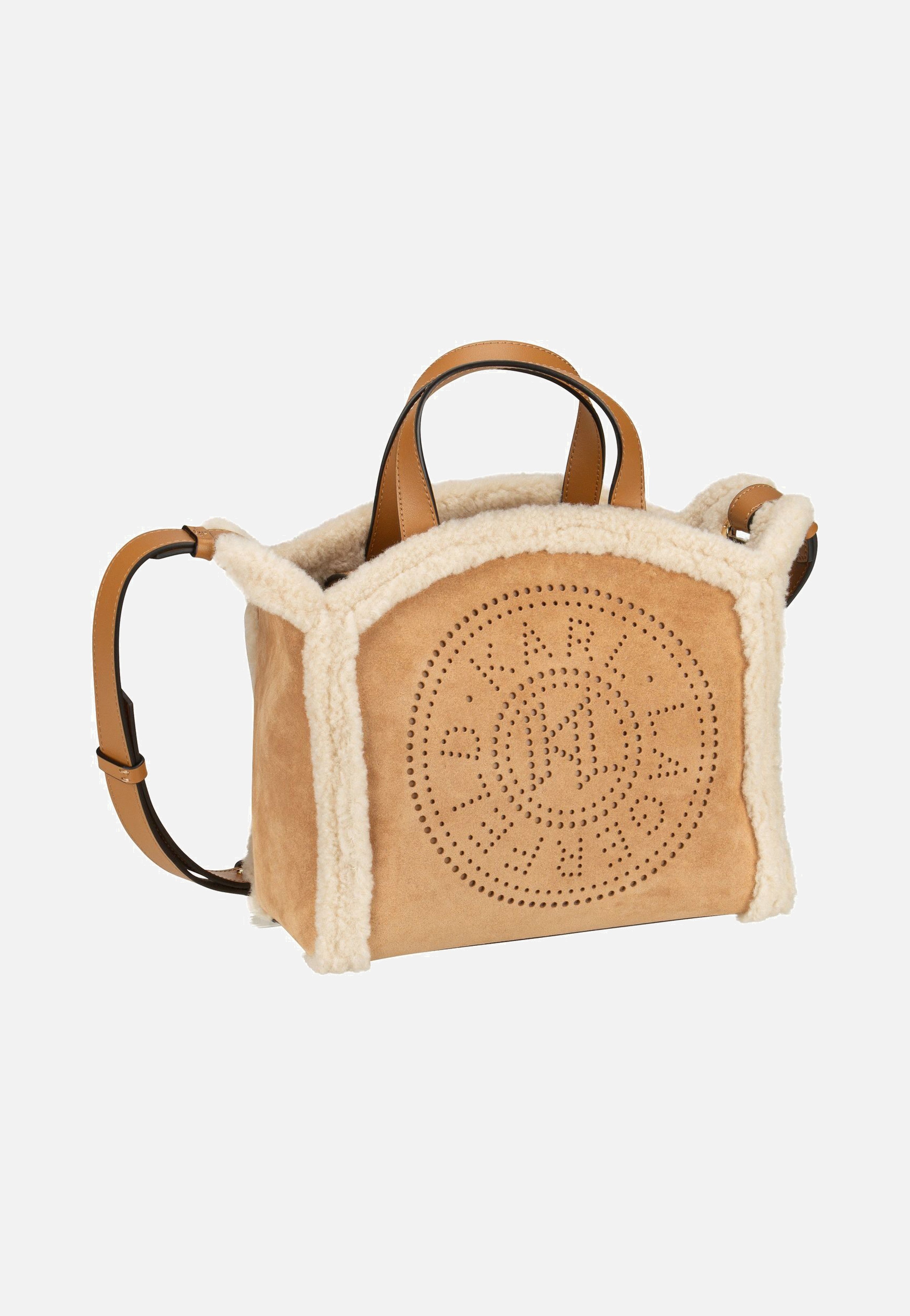 Karl Lagerfeld K/ circle SM Tote Shearling Caramel Umhängetasche