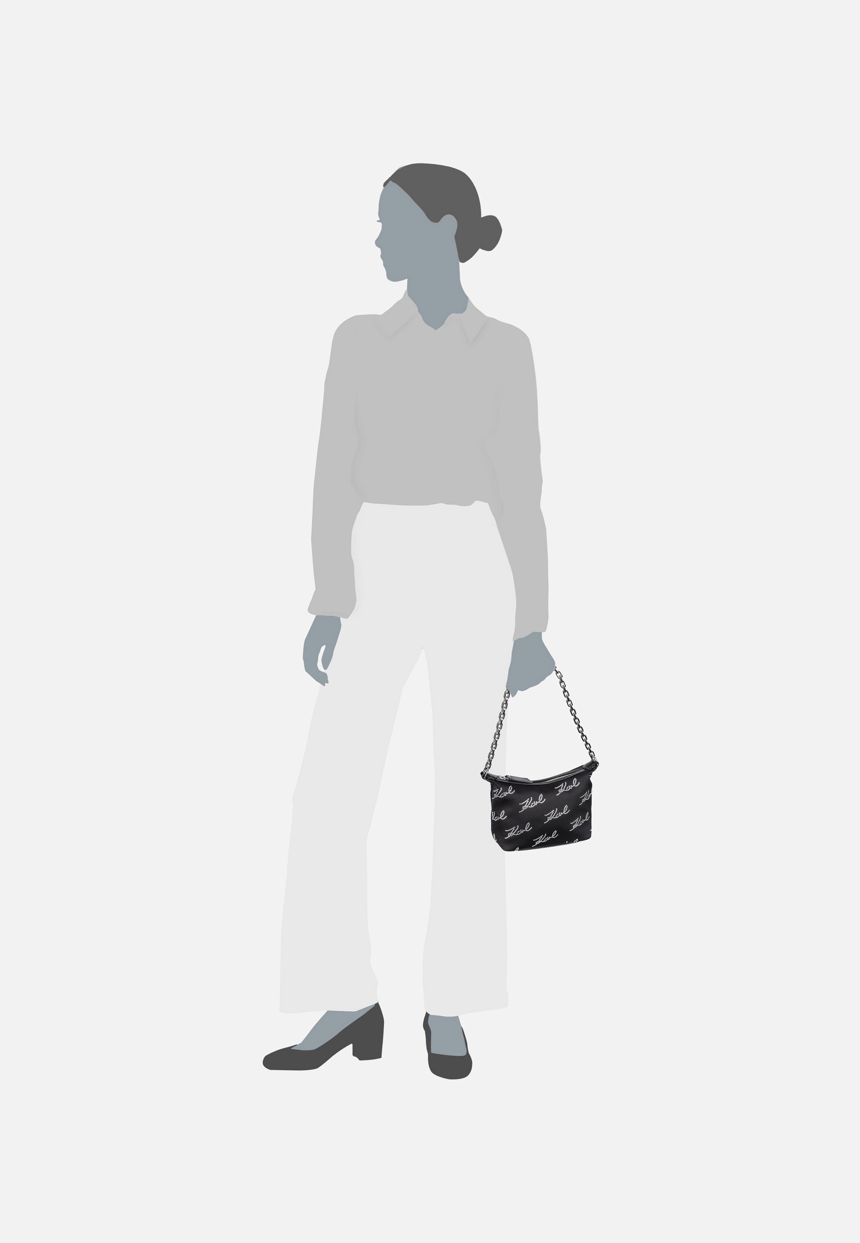 Karl Lagerfeld - K/Evening Mini SHB Signatures Black - Evening Bag | Neutral-Image
