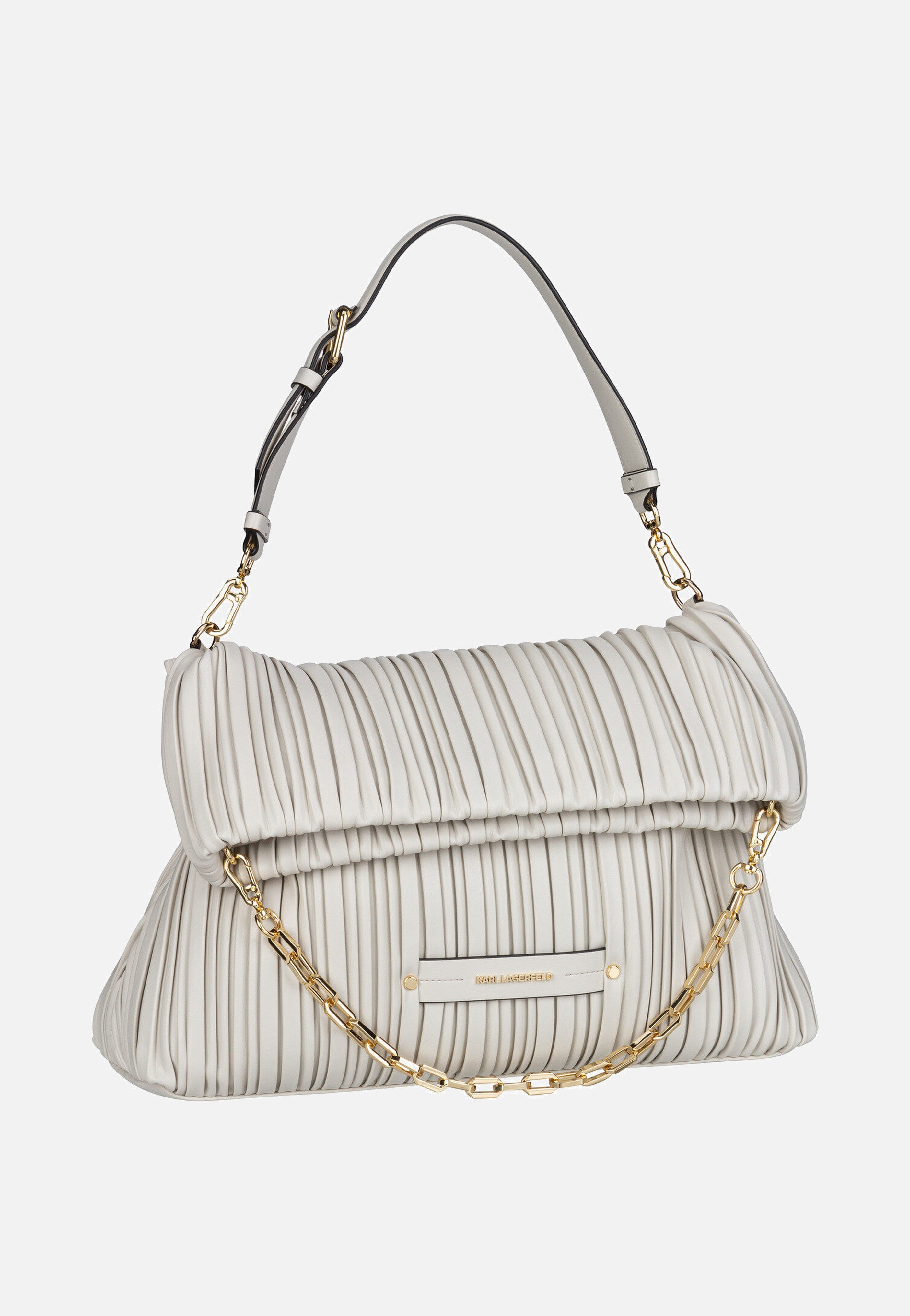 Karl Lagerfeld - K/Kushion MD Folded Cement - Shoulder Bag | Women-Image
