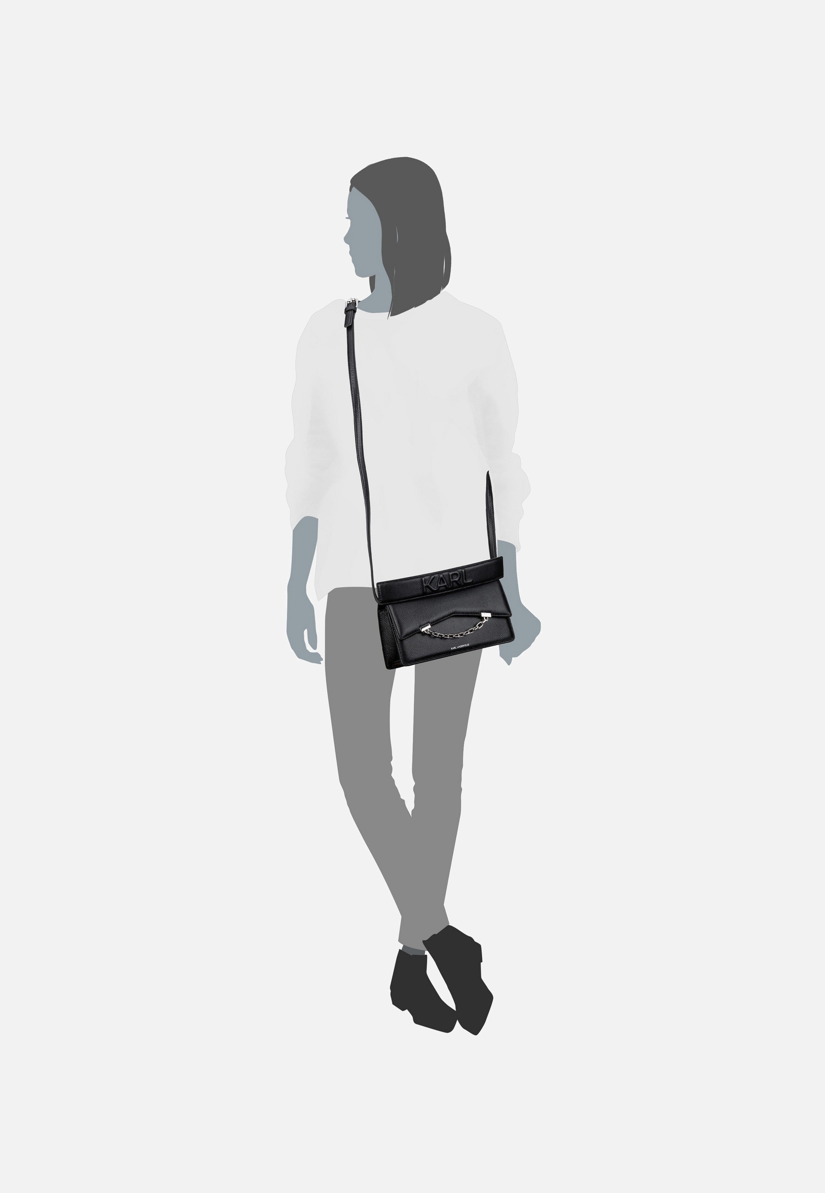 Karl Lagerfeld - K/Seven Grainy 30446 Black - Shoulder Bag | Women-Image