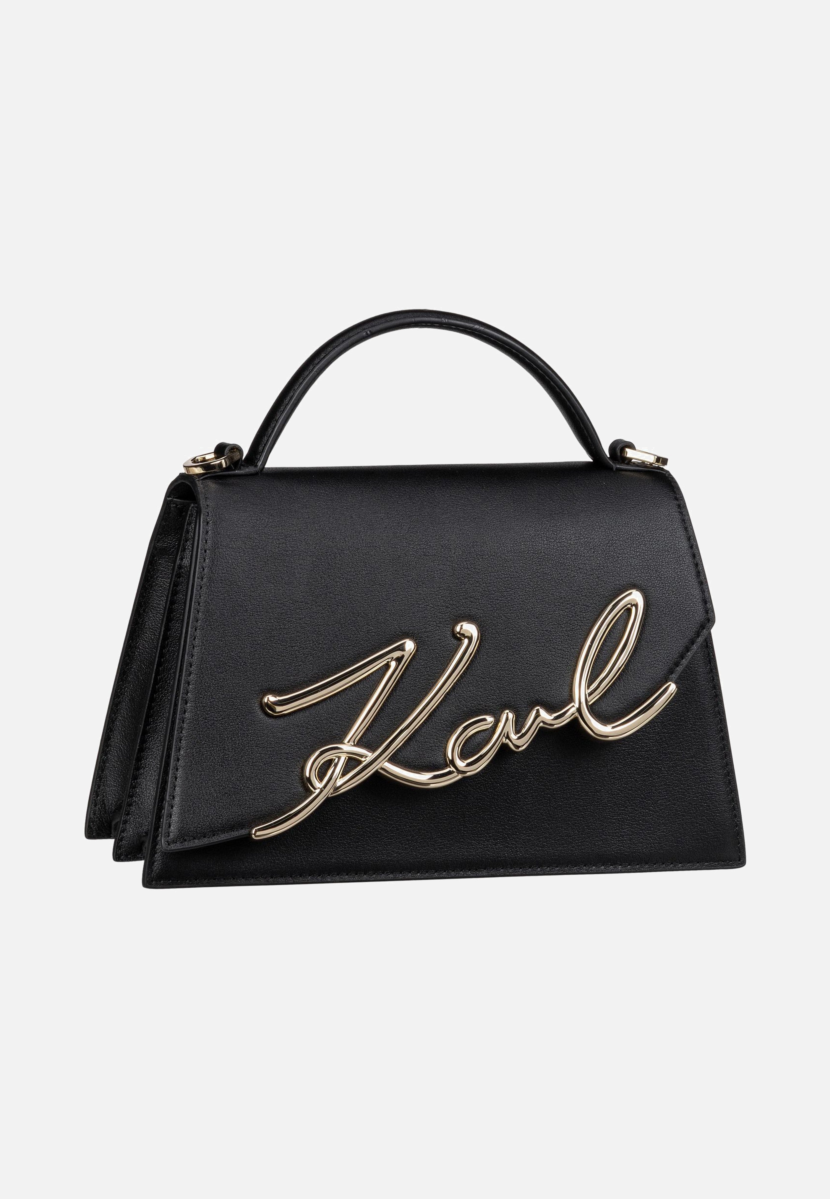 Karl Lagerfeld - K/Signature 2.0 MD 30036 Black/Gold - Handle Bag | Women-Image