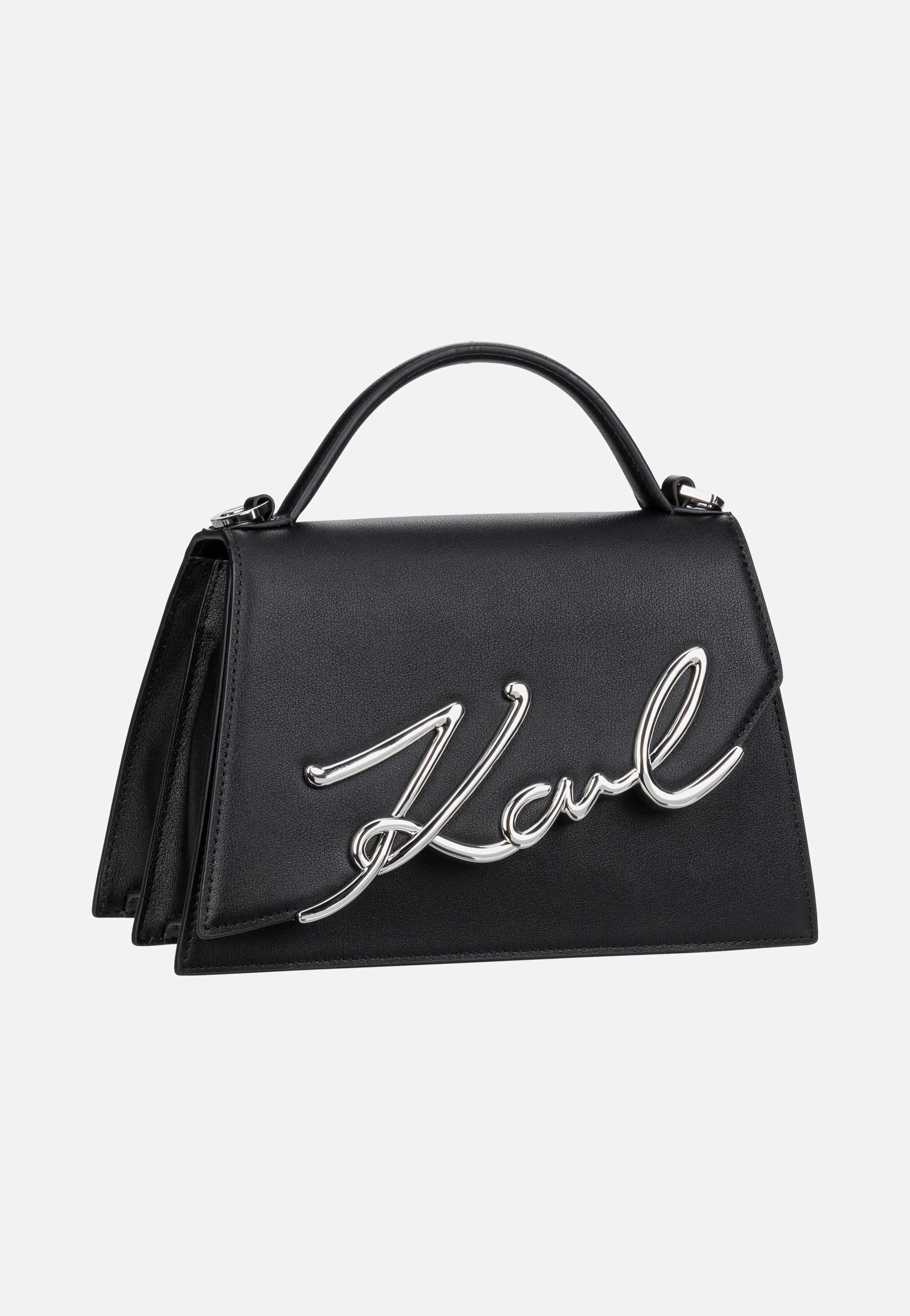 Karl Lagerfeld - K/Signature 2.0 MD 30036 Black/Nickel - Handle Bag | Women-Image
