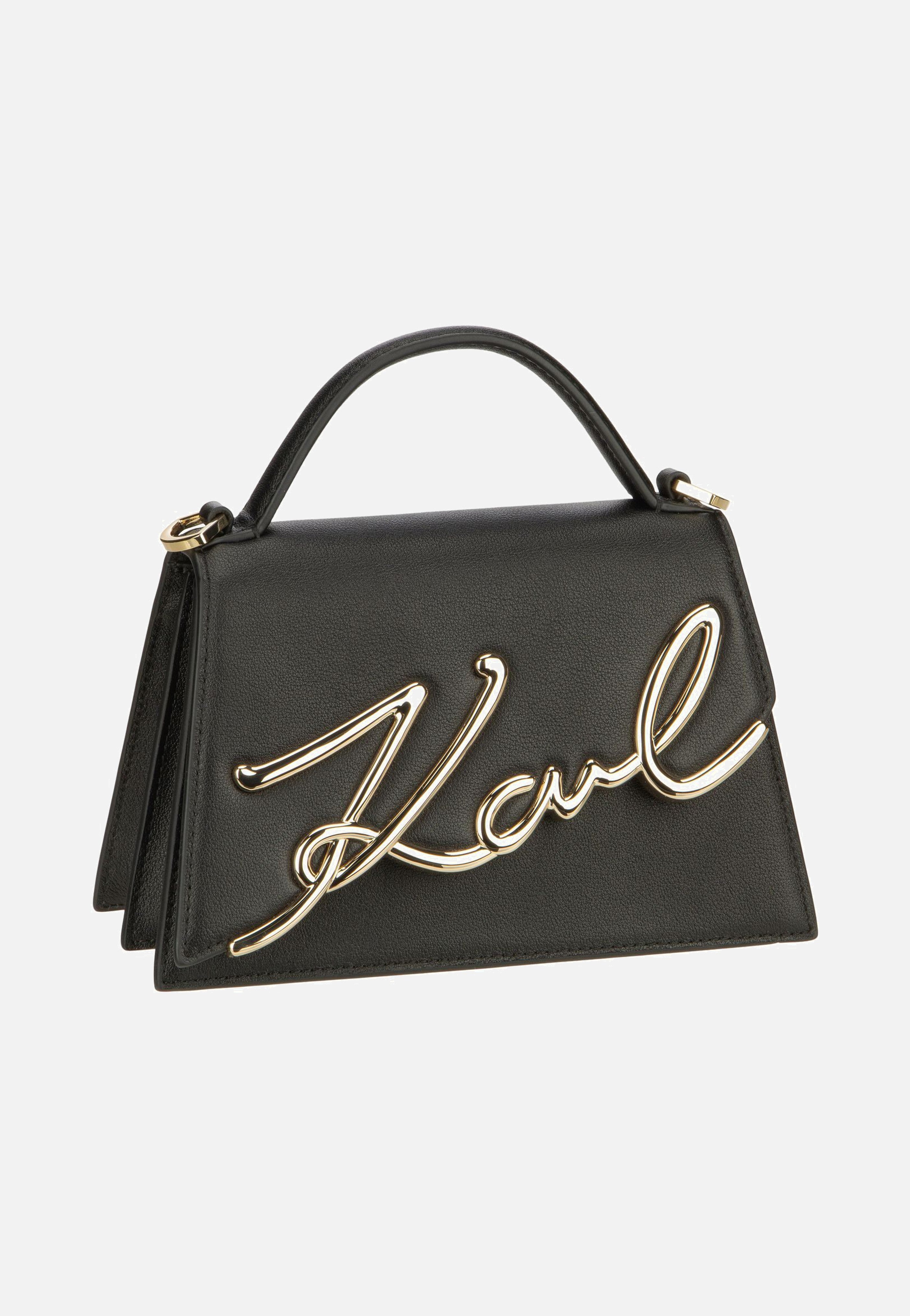 Karl Lagerfeld - K/Signature 2.0 SM Black/Gold - Handle Bag | Women-Image