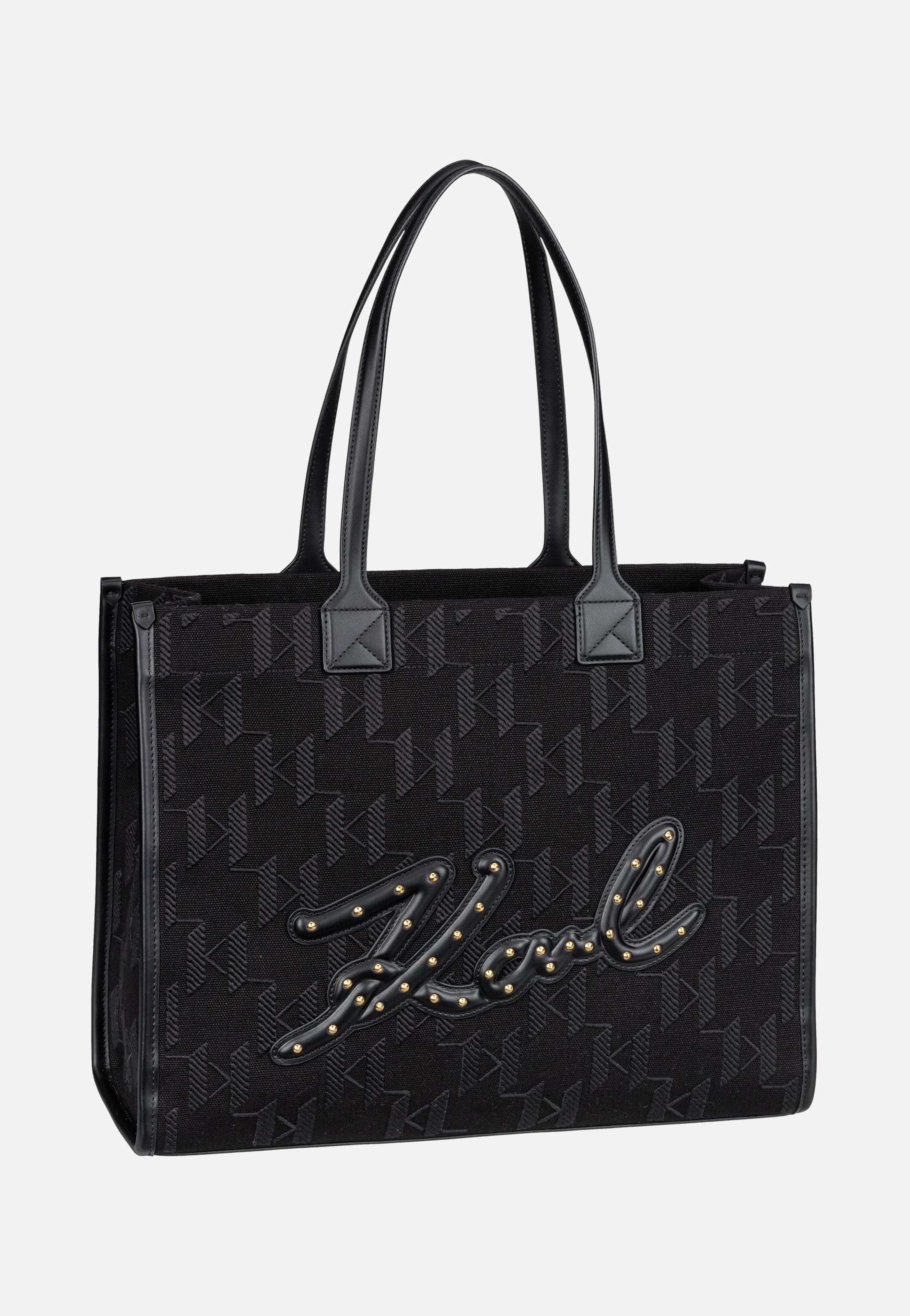 Karl Lagerfeld - K/Skuare SP LG Monogram Black - Shopper | Women-Image