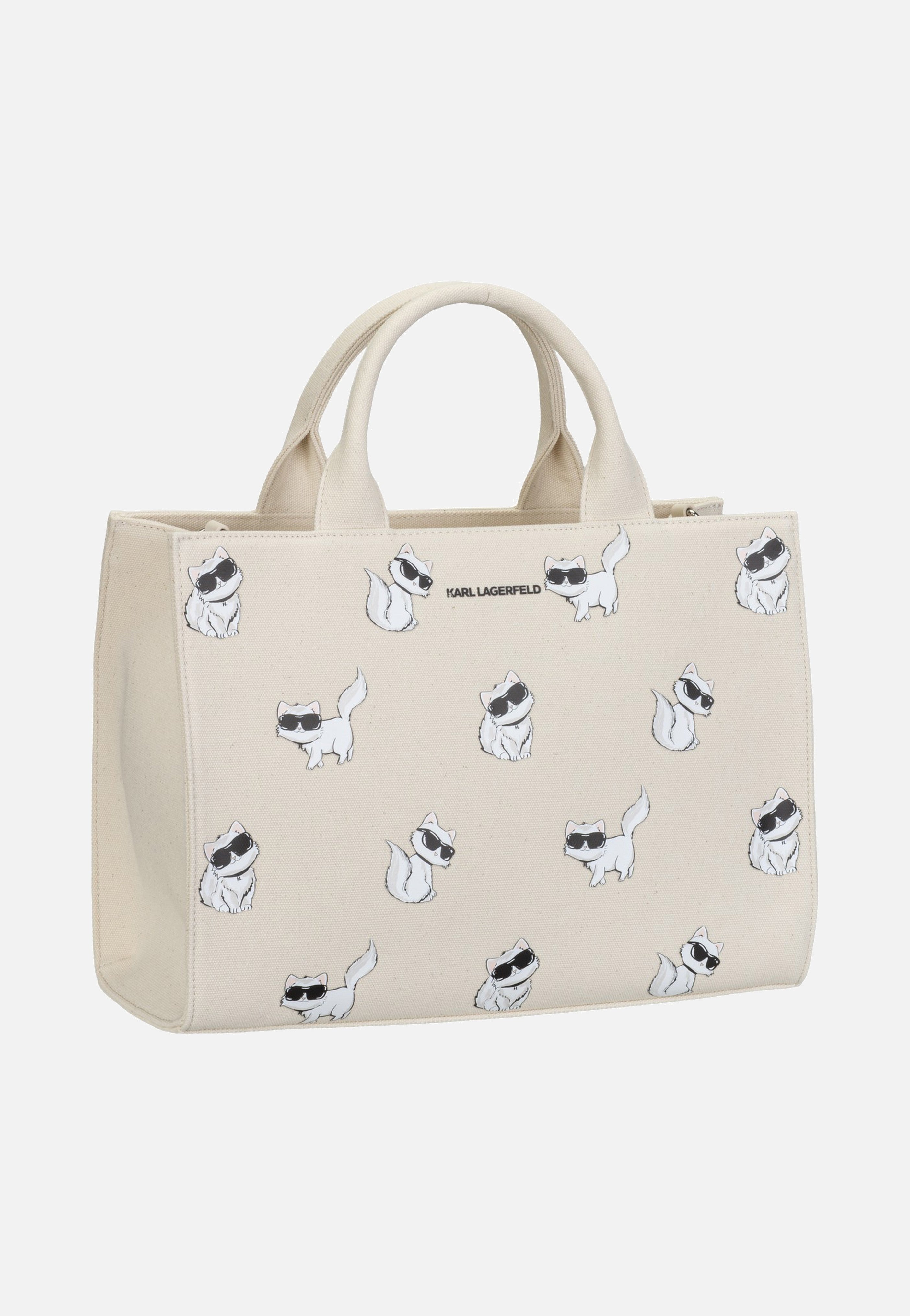 Karl Lagerfeld Ikon Choupette MD Square Tote Natural Tote Bag