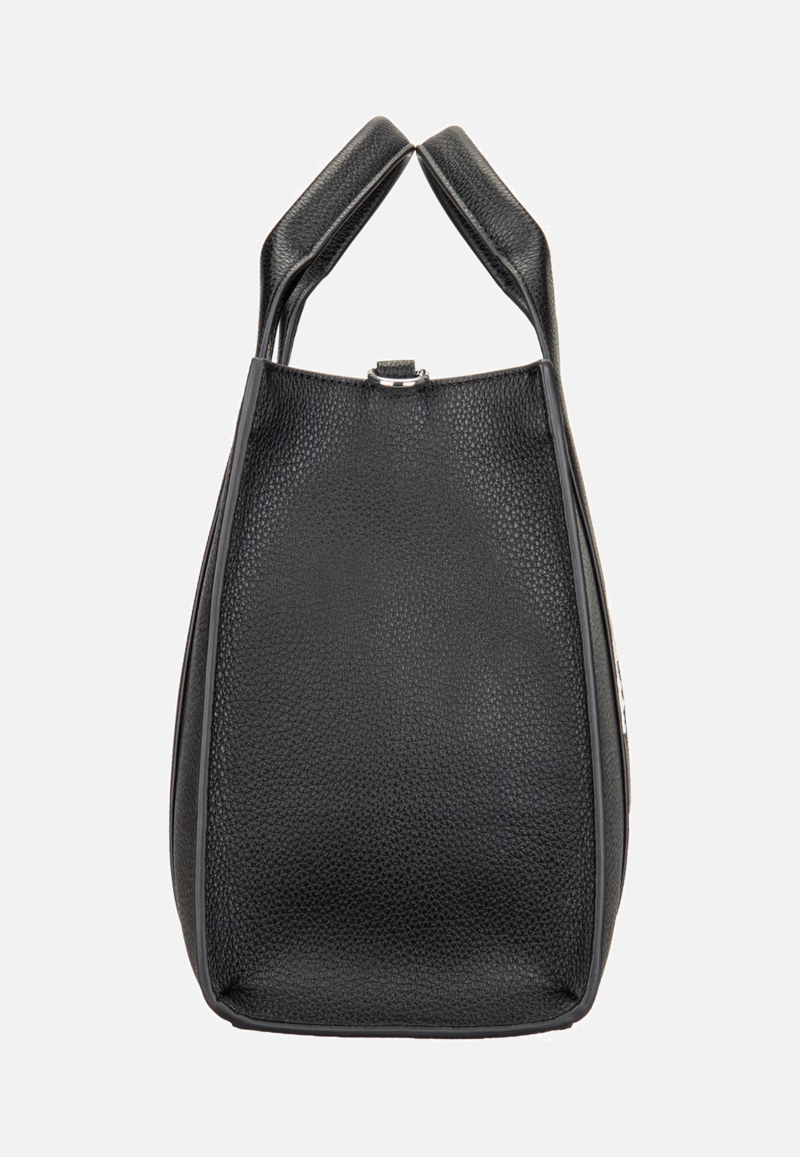Karl Lagerfeld K/RSG MD Square Tote Pebbled Emb White/Black Tote Bag
