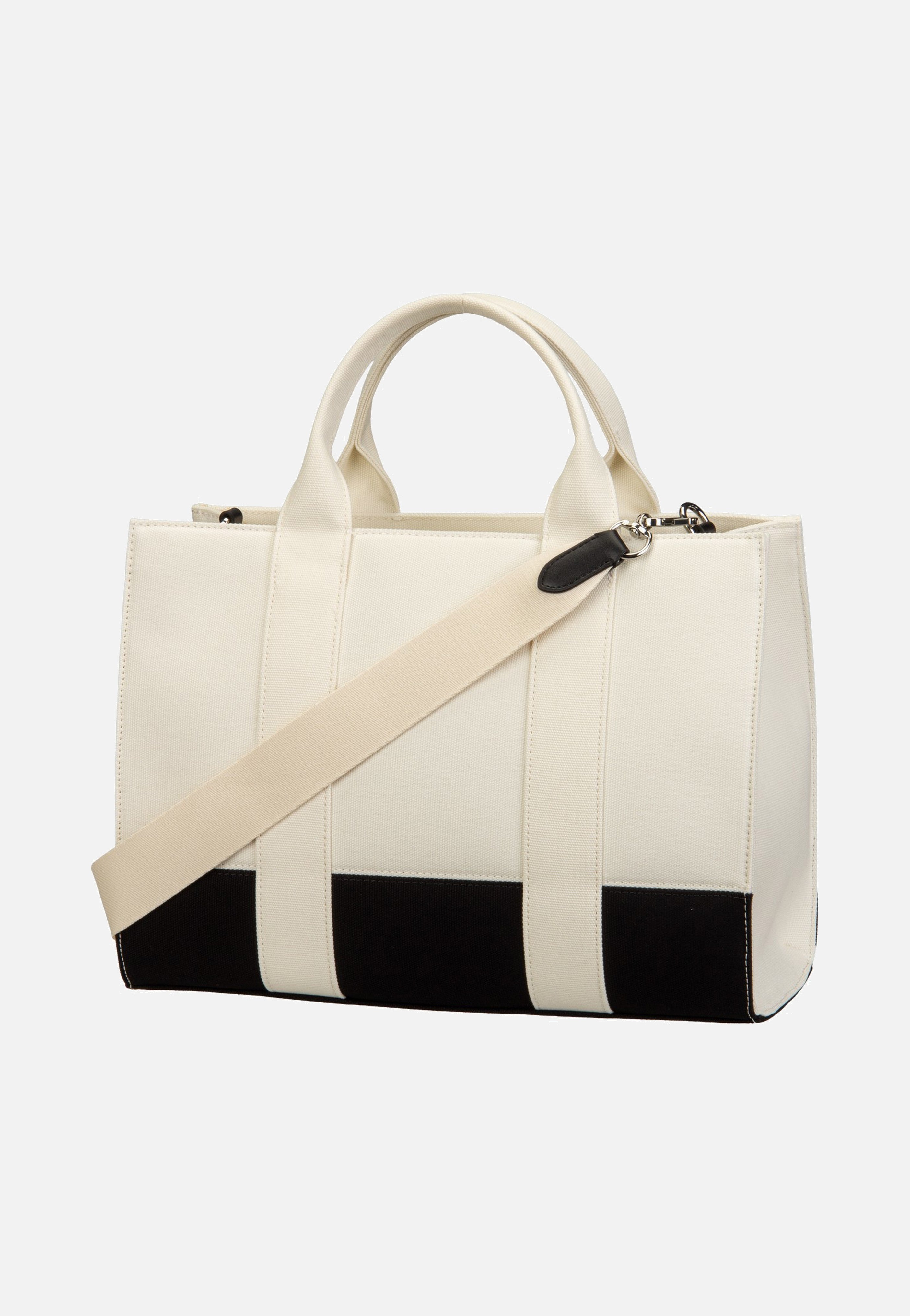 Karl Lagerfeld - K/RSG Square MD Col. Block 50025 Cannoli White/Black - Tote Bag | Neutral-Image