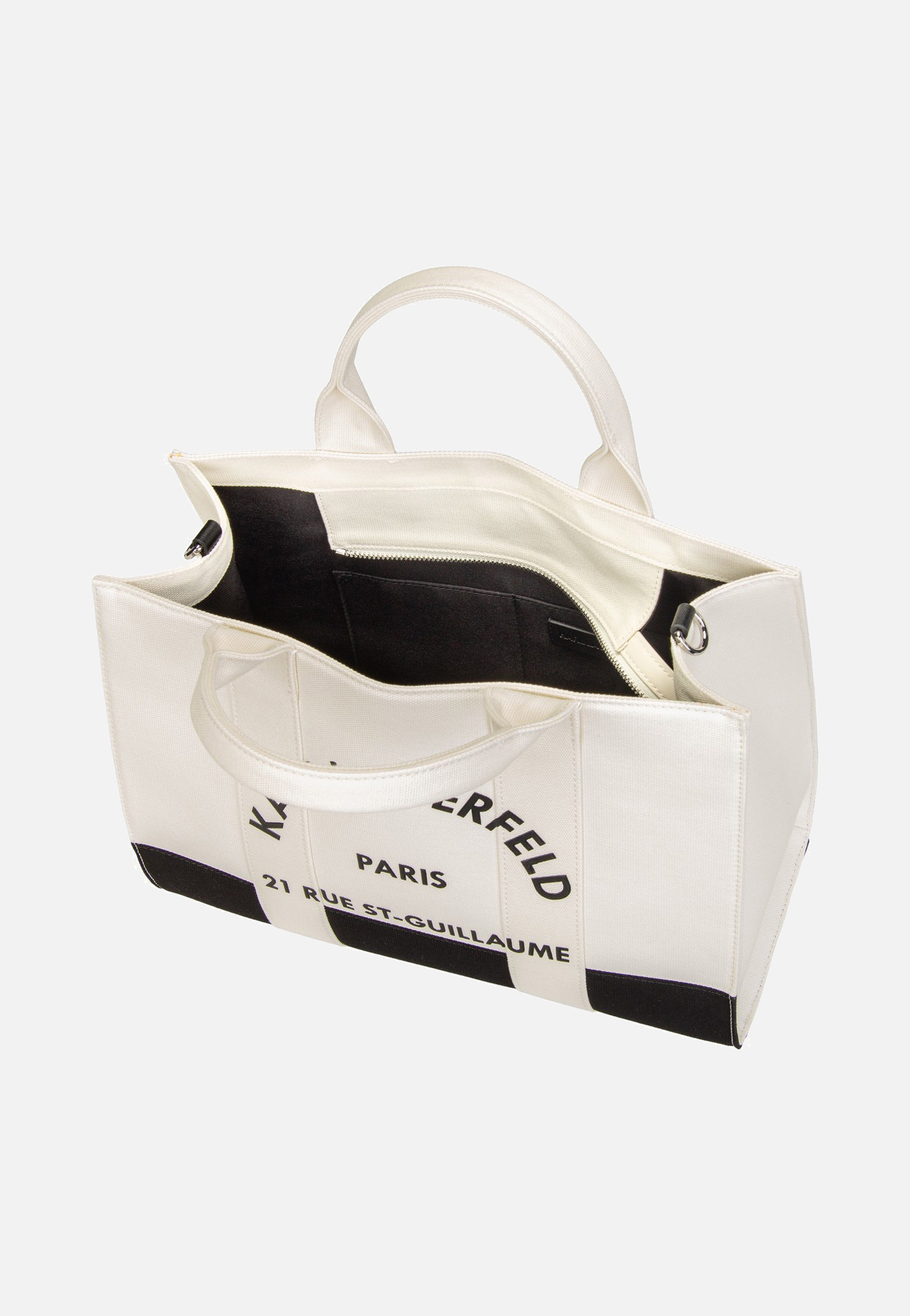 Karl Lagerfeld - K/RSG Square MD Col. Block 50025 Cannoli White/Black - Tote Bag | Neutral-Image
