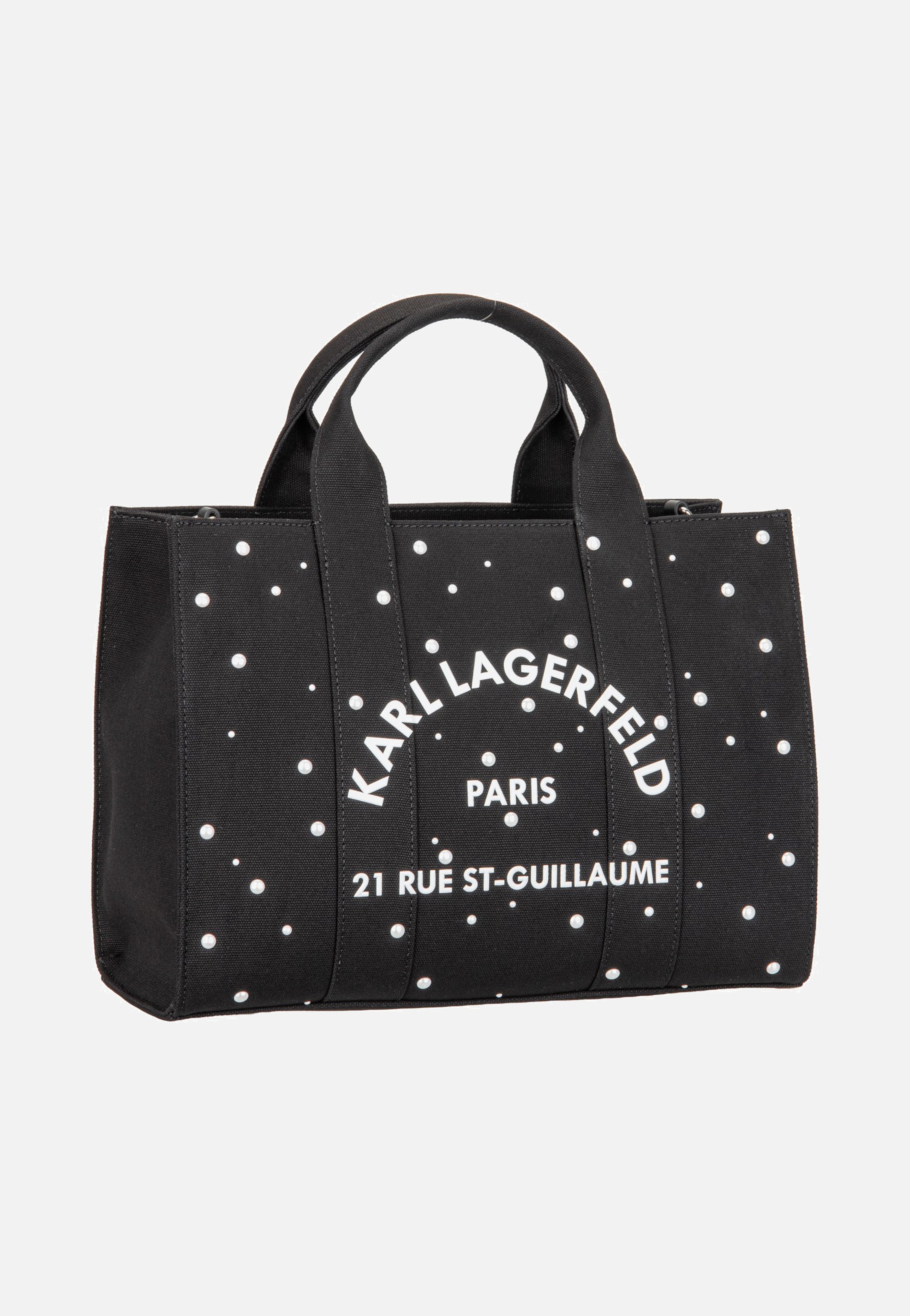 Karl Lagerfeld K/RSG Square Pearls MD Tote Black Tote Bag
