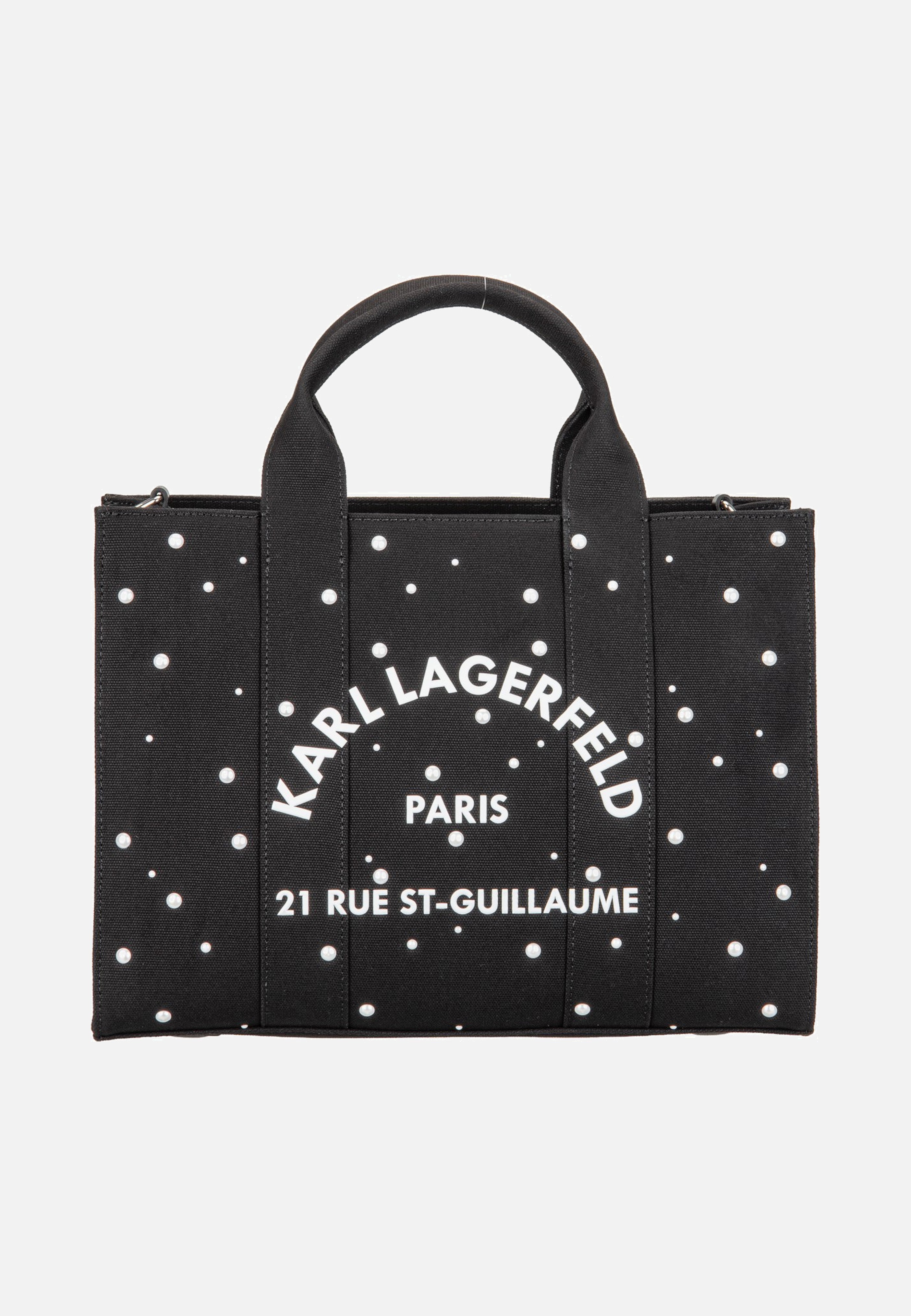 Karl Lagerfeld K/RSG Square Pearls MD Tote Black Tote Bag
