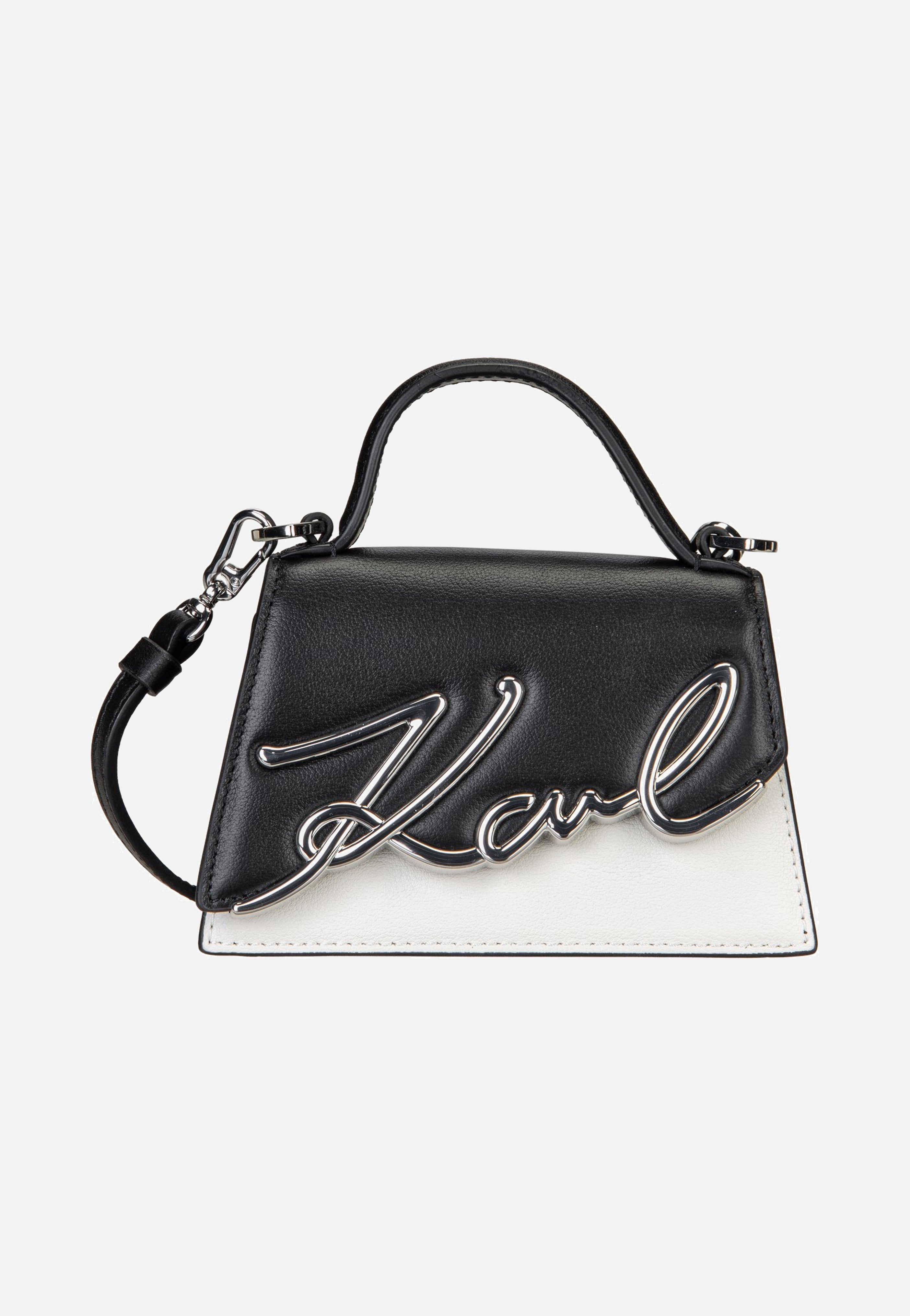 Karl Lagerfeld K/Signature 2.0 Nano Bag B/W Black/White  Henkeltasche