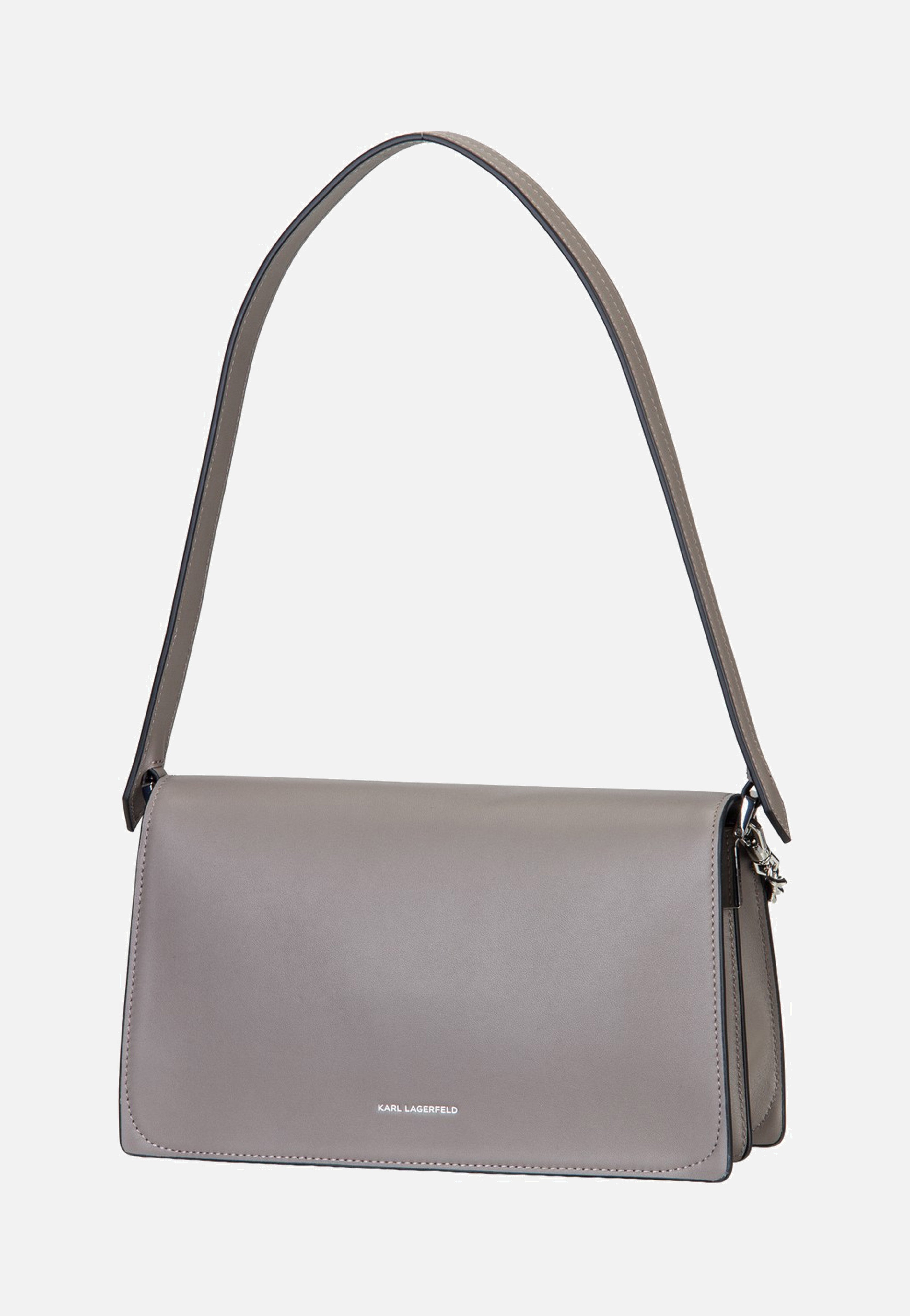 Karl Lagerfeld K/Signature Medium Flap Shb Ash Grey  Abendtasche