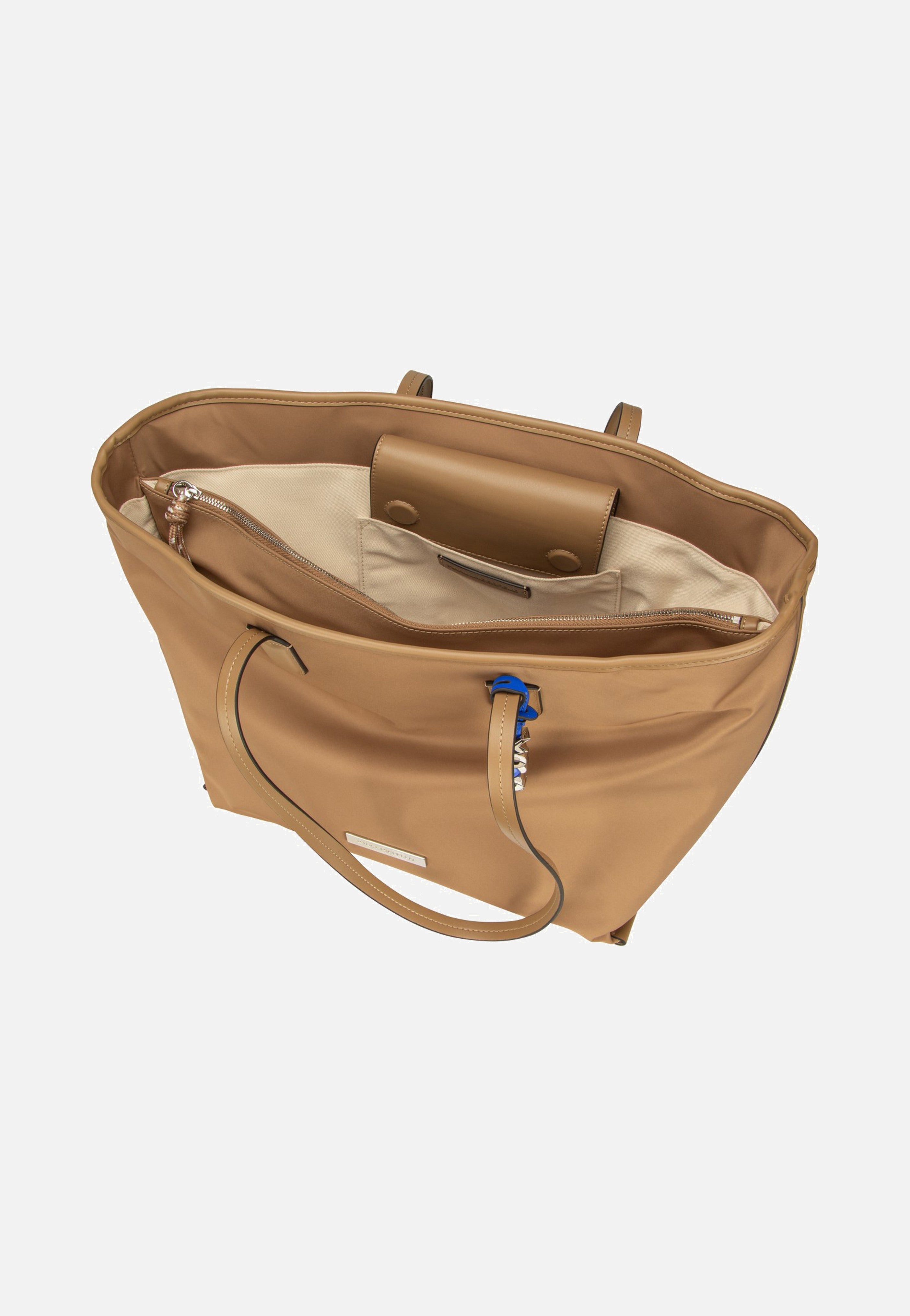 Karl Lagerfeld - Ikon Nylon LG Tote Mushroom Brown - Tote Bag | Neutral-Image