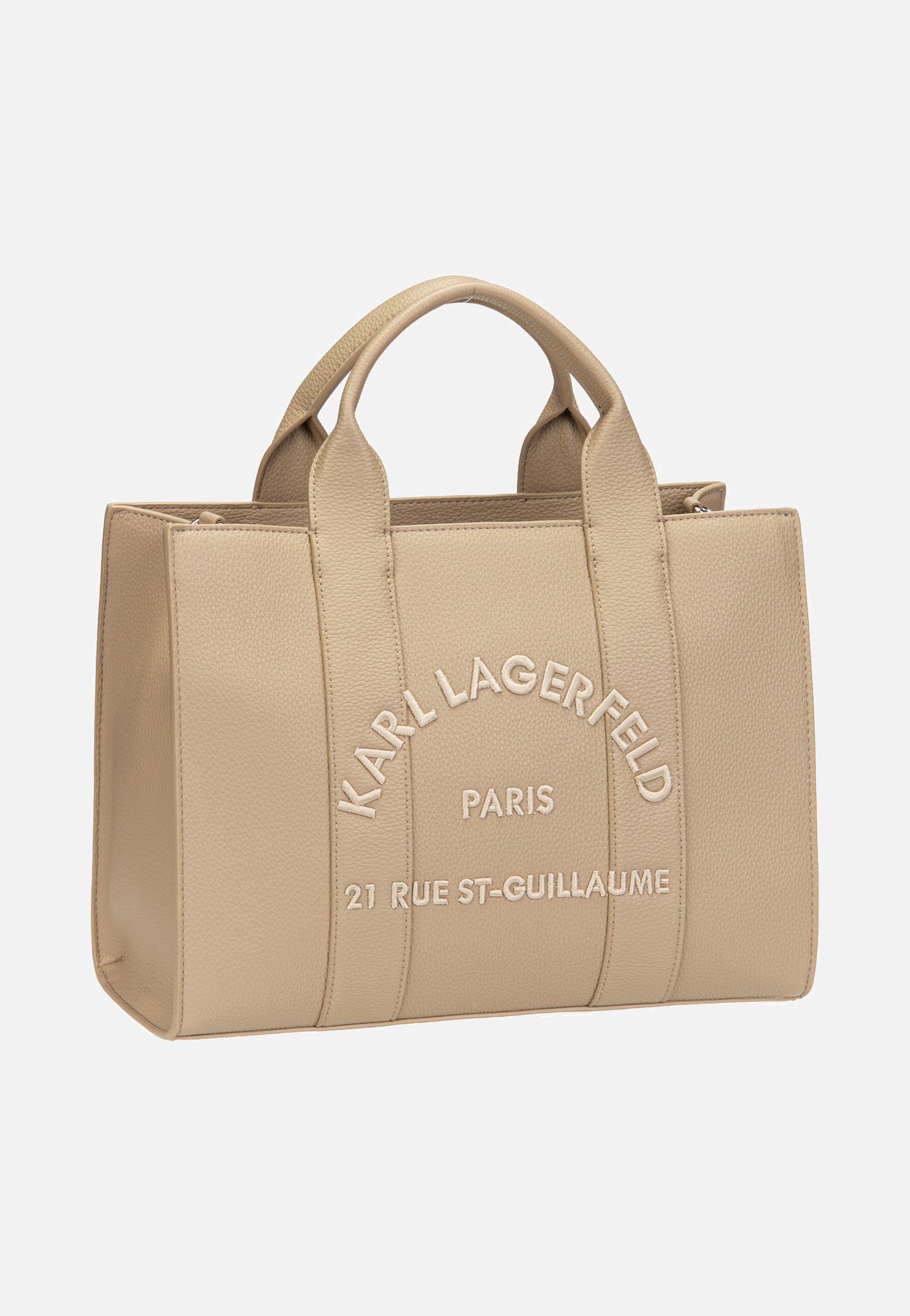 Karl Lagerfeld - K/RSG MD Square Tote Peb Emb Nougat - Tote Bag | Neutral-Image