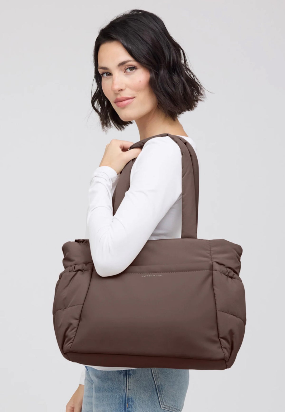 Kapten & Son Hellvi Cloud Medium Chocolate Brown Shopper