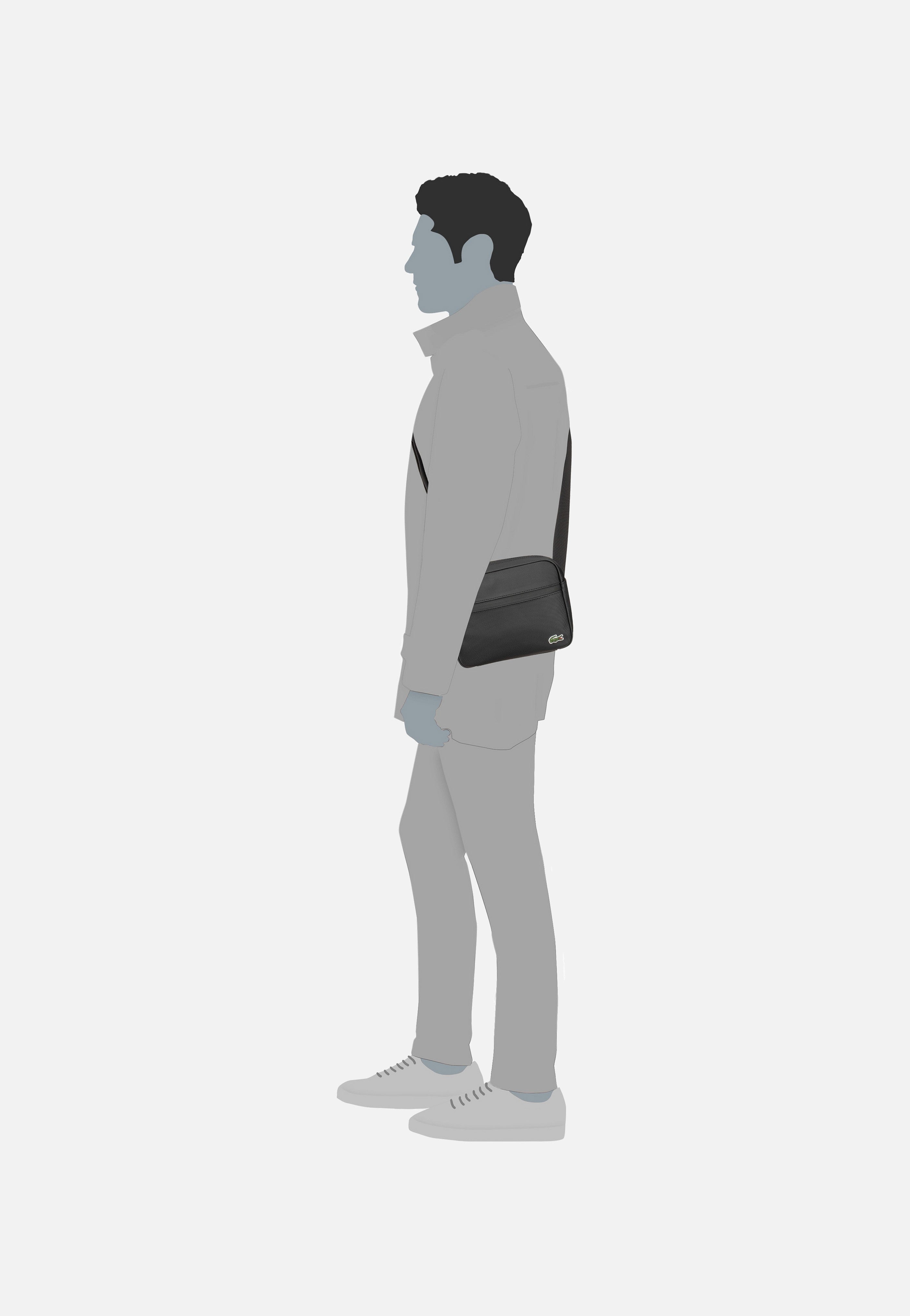 Lacoste - LCST Reporter Bag 4046 Black - Shoulder Bag | Men-Image