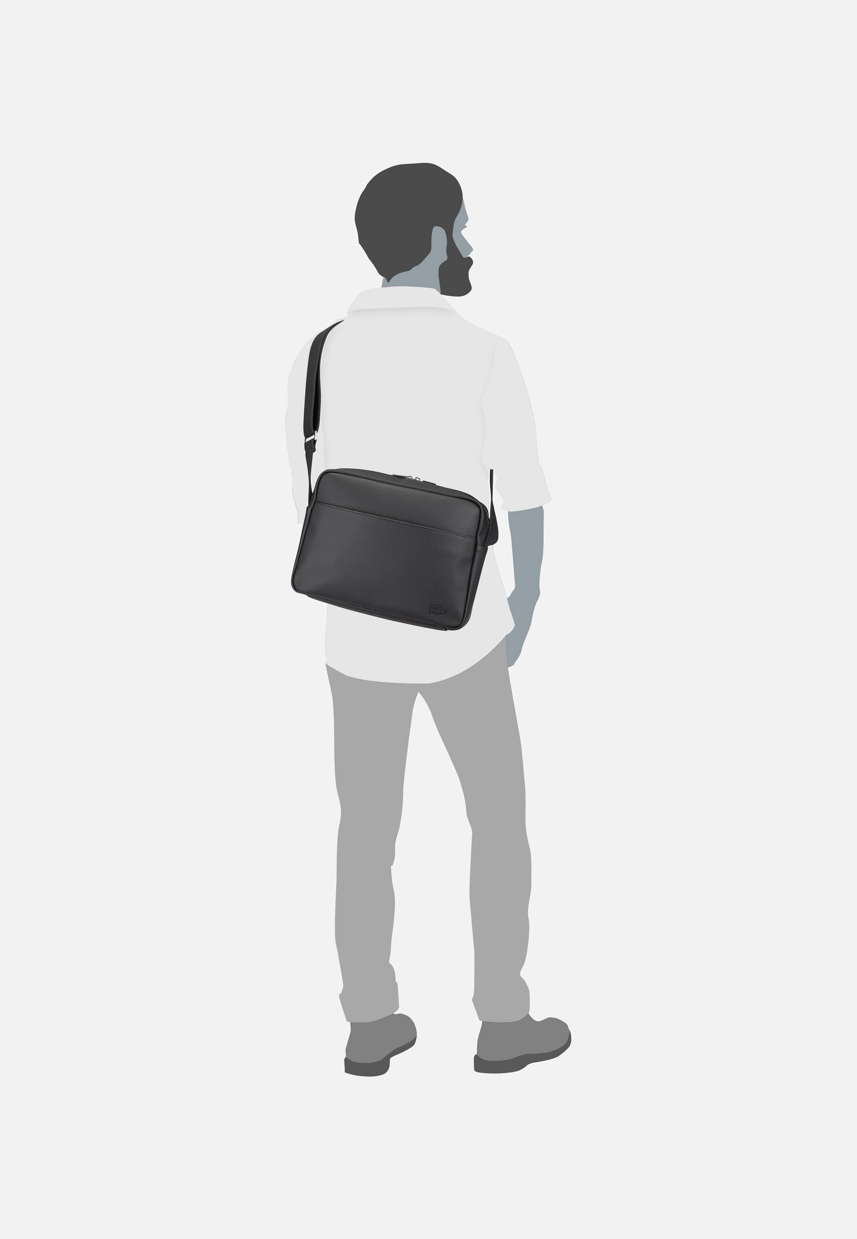 Lacoste - Men`s Classic NH4859HC Noir - Crossbody Bag | Neutral-Image