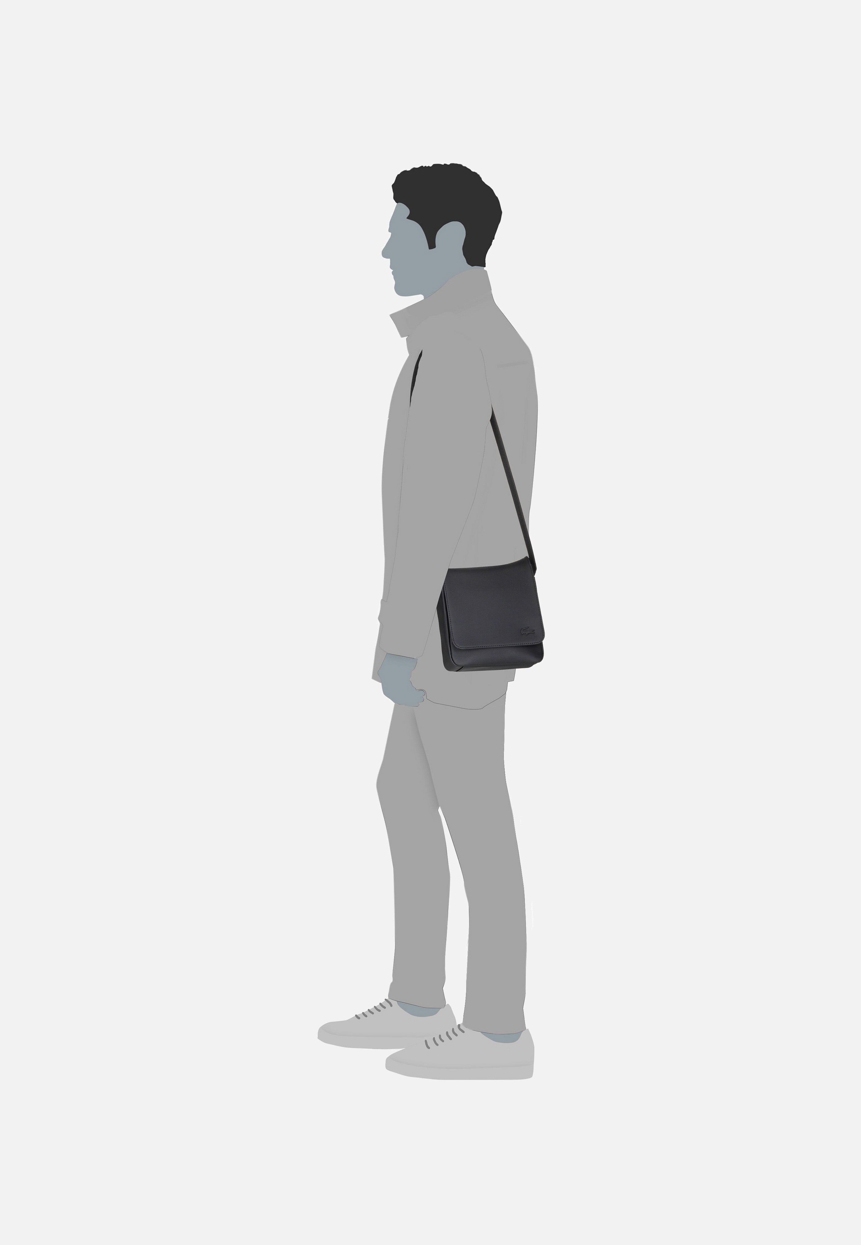 Lacoste - Men's Classic Piqué NH4423HC Black - Shoulder Bag | Men-Image