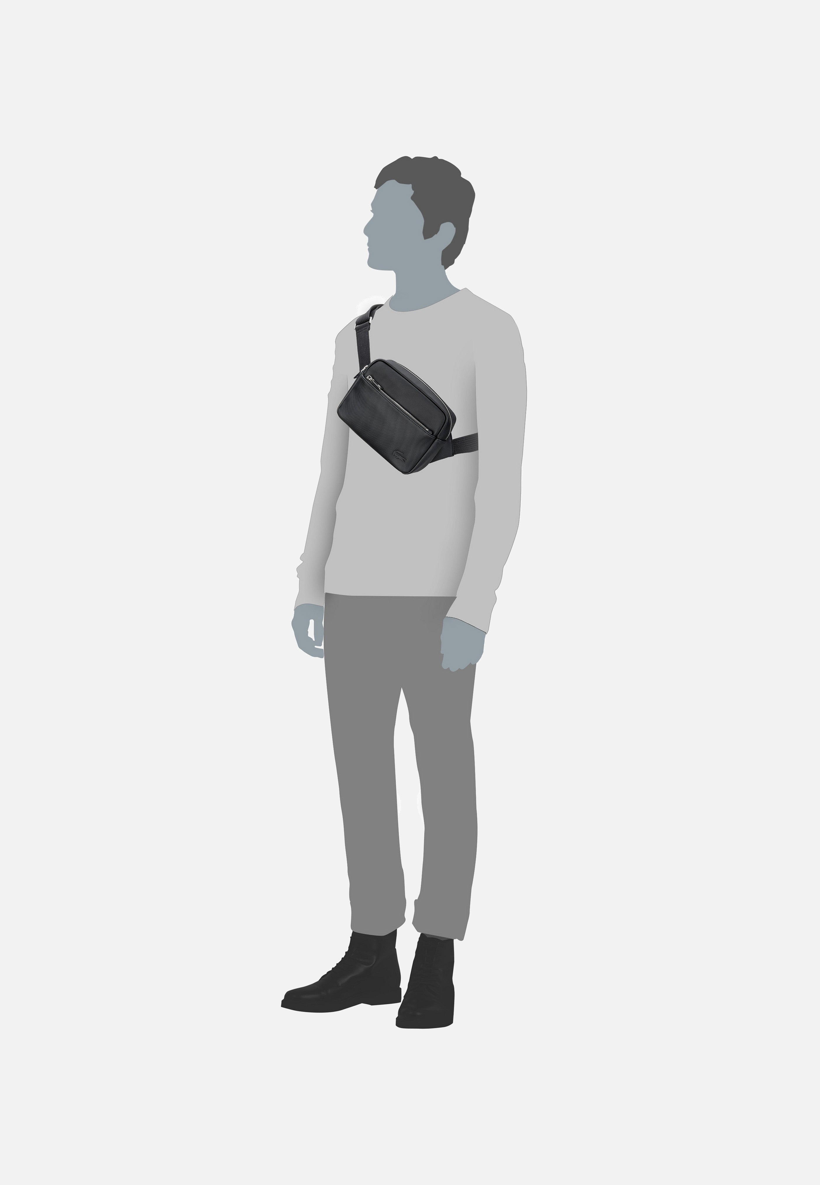 Lacoste - Men´s Classic Reporter Bag 4427 Noir - Sling Bag | Men-Image