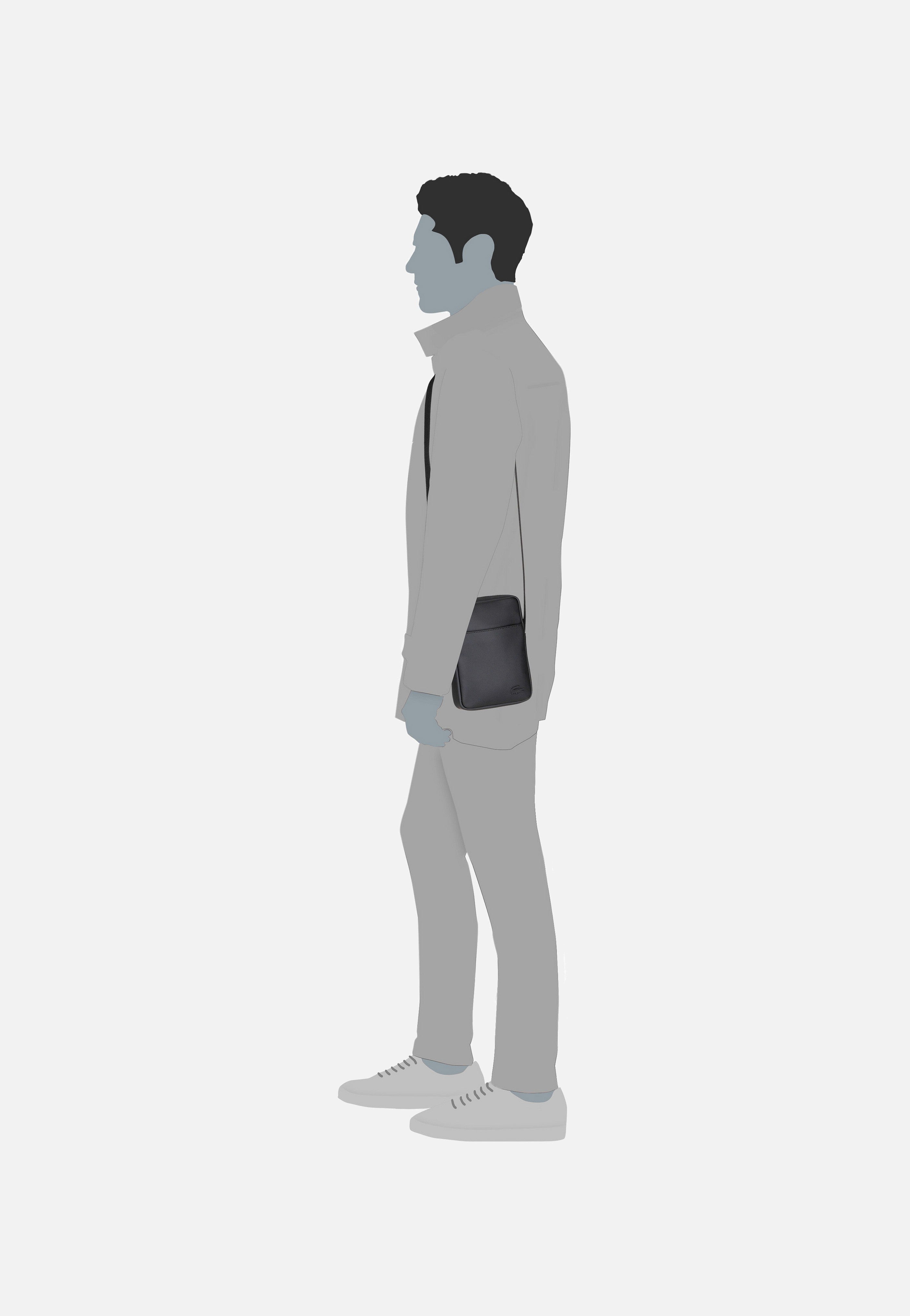 Lacoste - Men's Classic Slimline NH4422H Black - Shoulder Bag | Men-Image