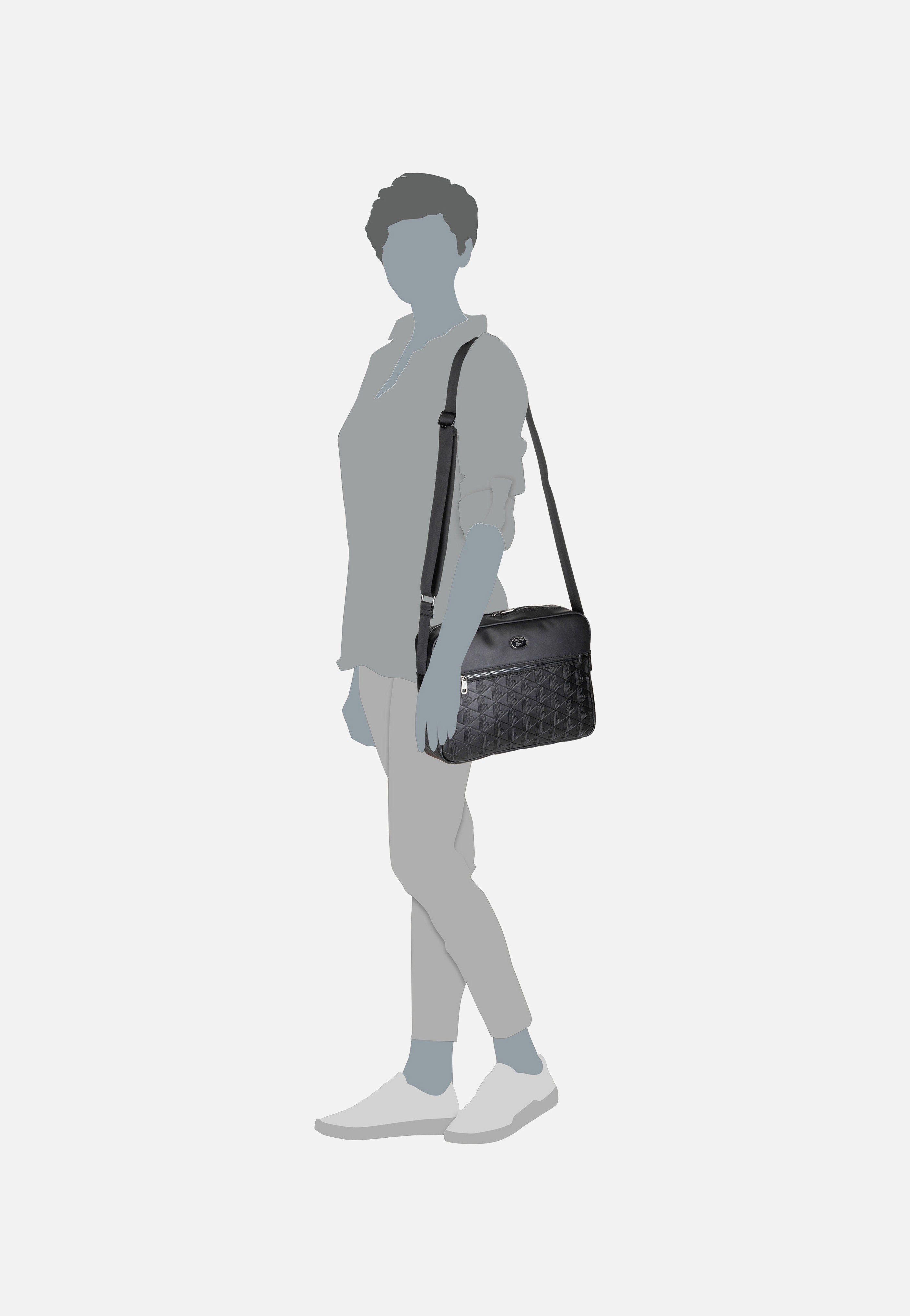 Lacoste - Nomogramme Reporter NH4656MR Black - Crossbody Bag | Neutral-Image