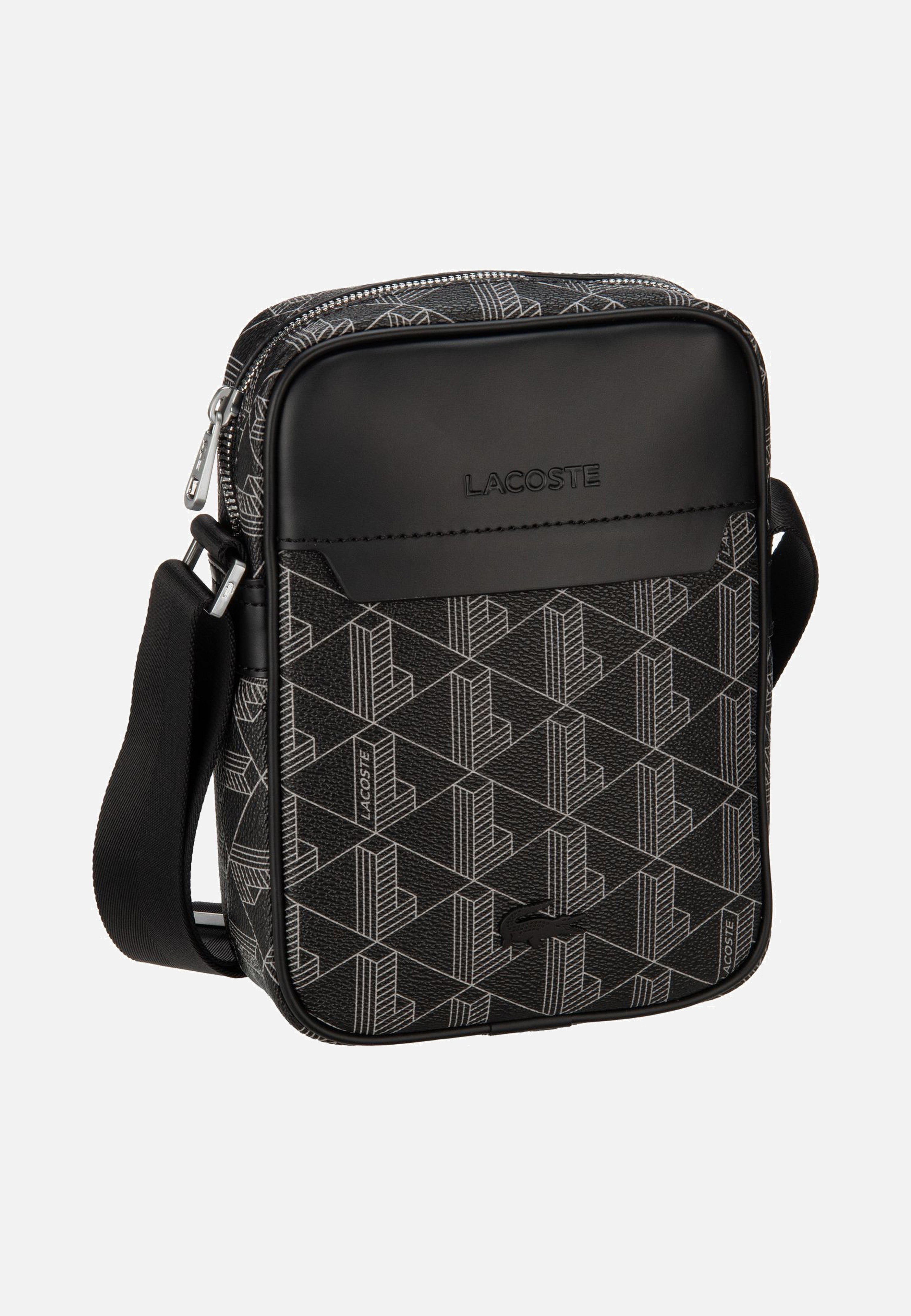 Lacoste The Blend NH4410LX Monogram Noir Gris Umhängetasche