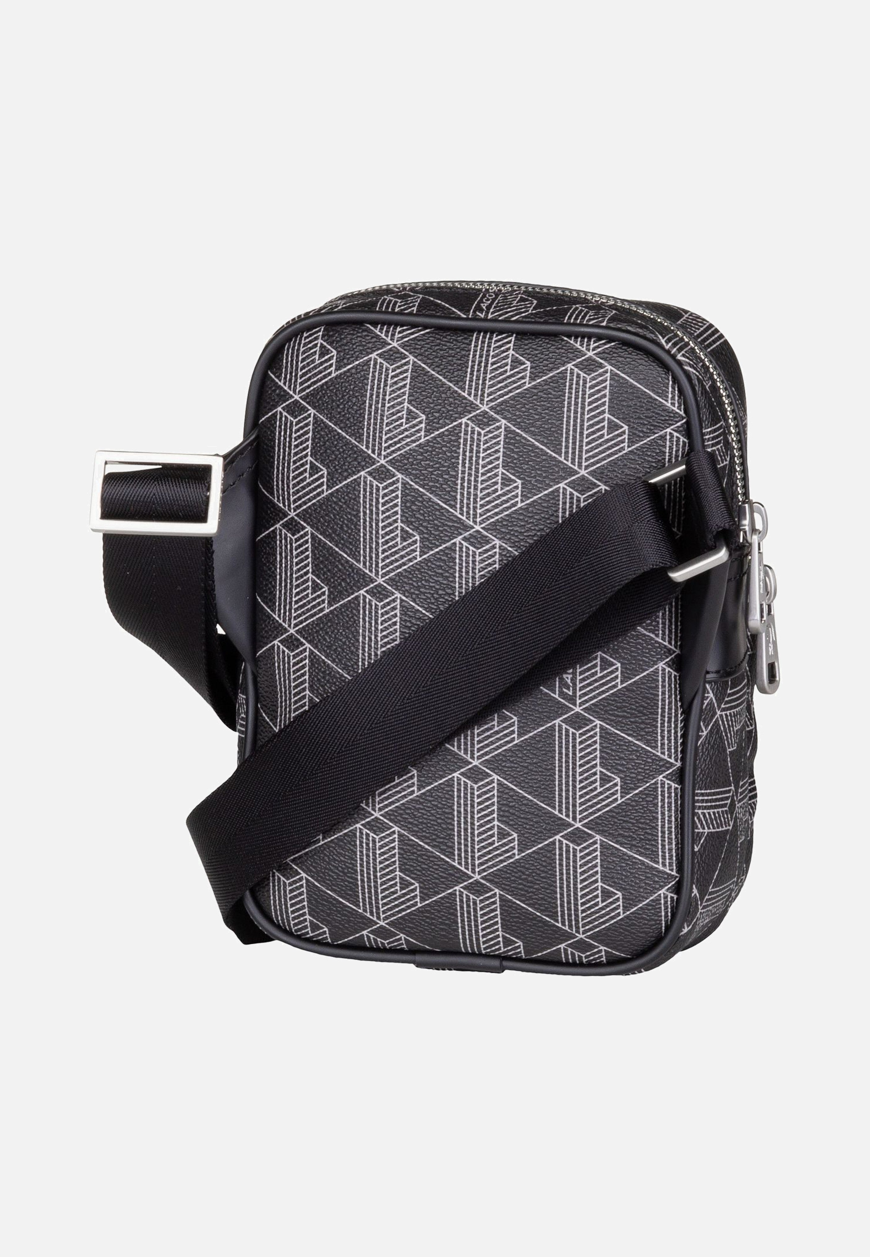 Lacoste - The Blend Small NH4409LX Monogramm Noir Gris - Crossbody Bag | Men-Image