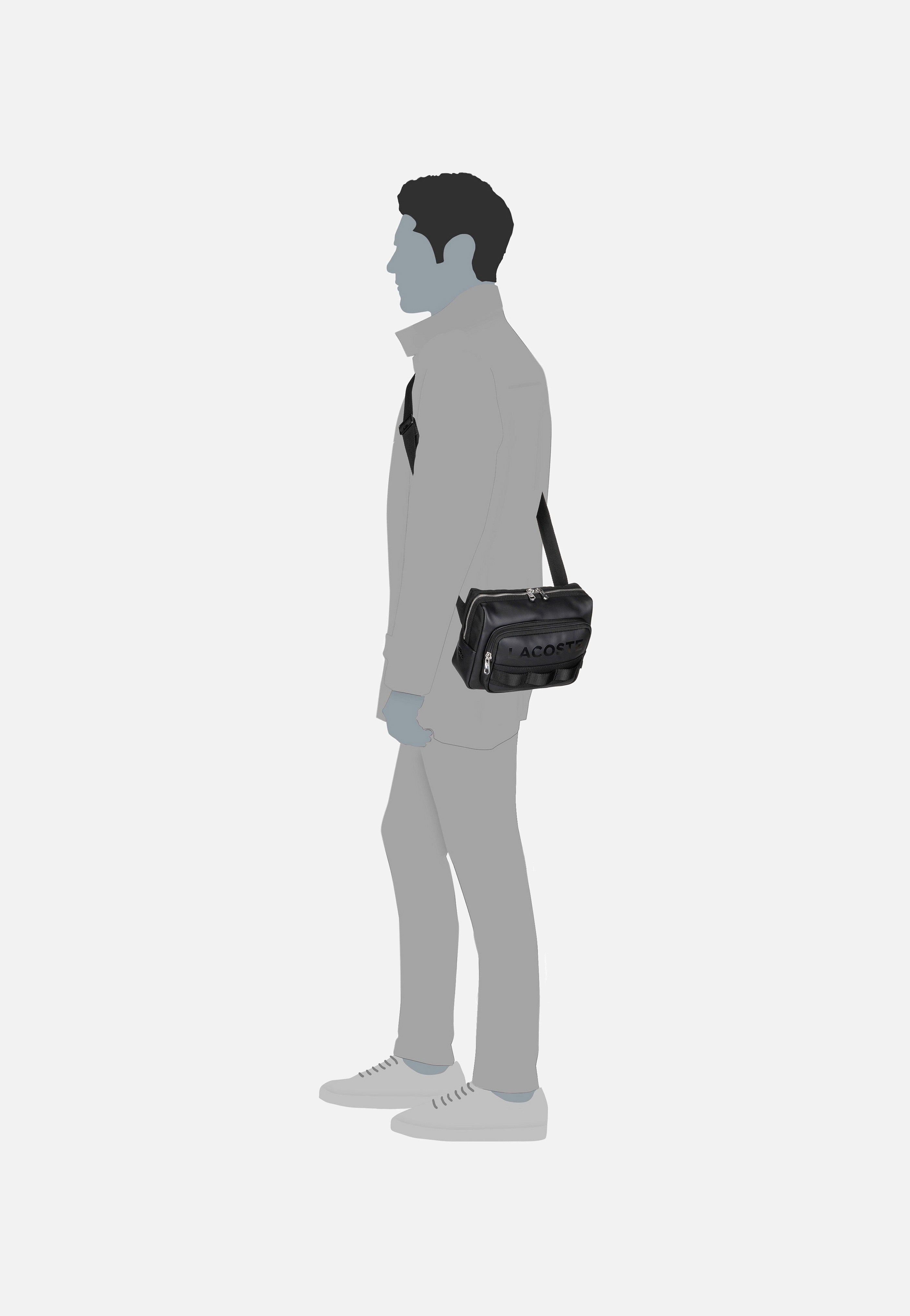 Lacoste - Yzio Reporter NH4650YZ Black - Crossbody Bag | Men-Image