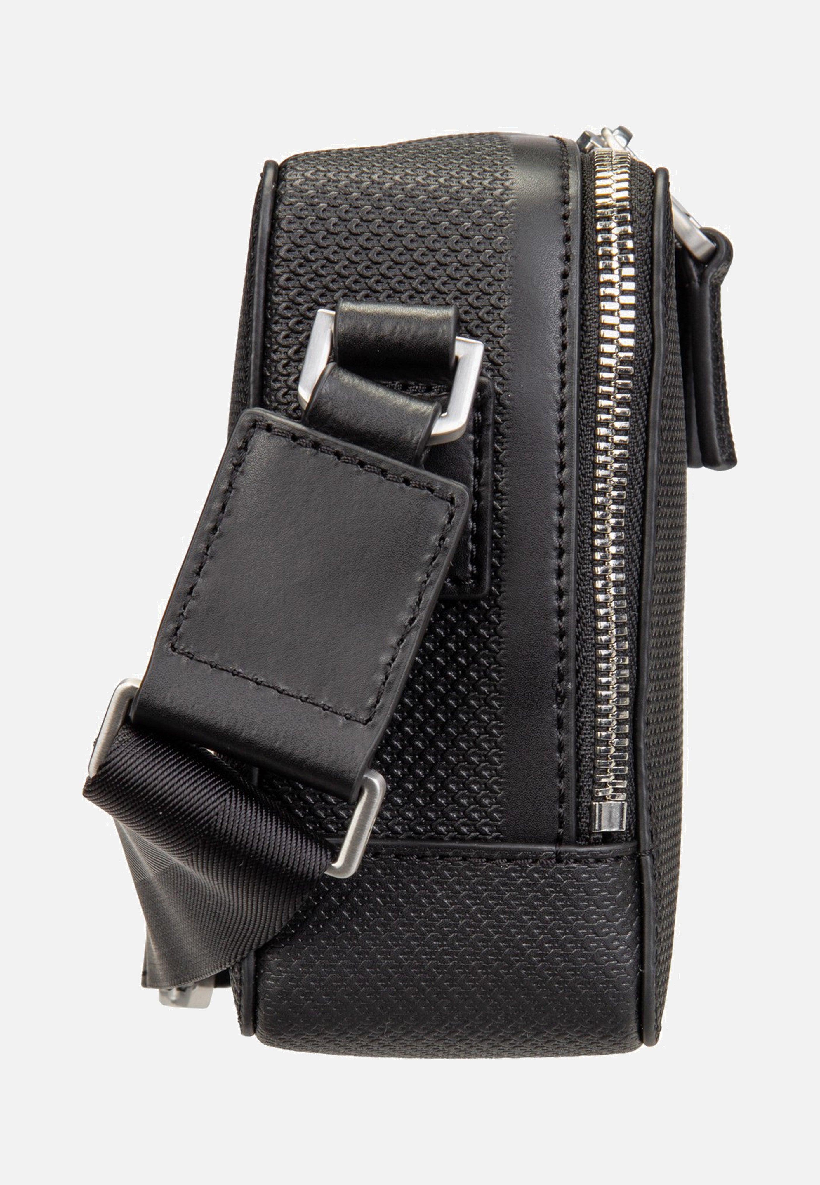 Lacoste - Chantaco Mini Leather NU4393CE Noir - Crossbody Bag | Men-Image