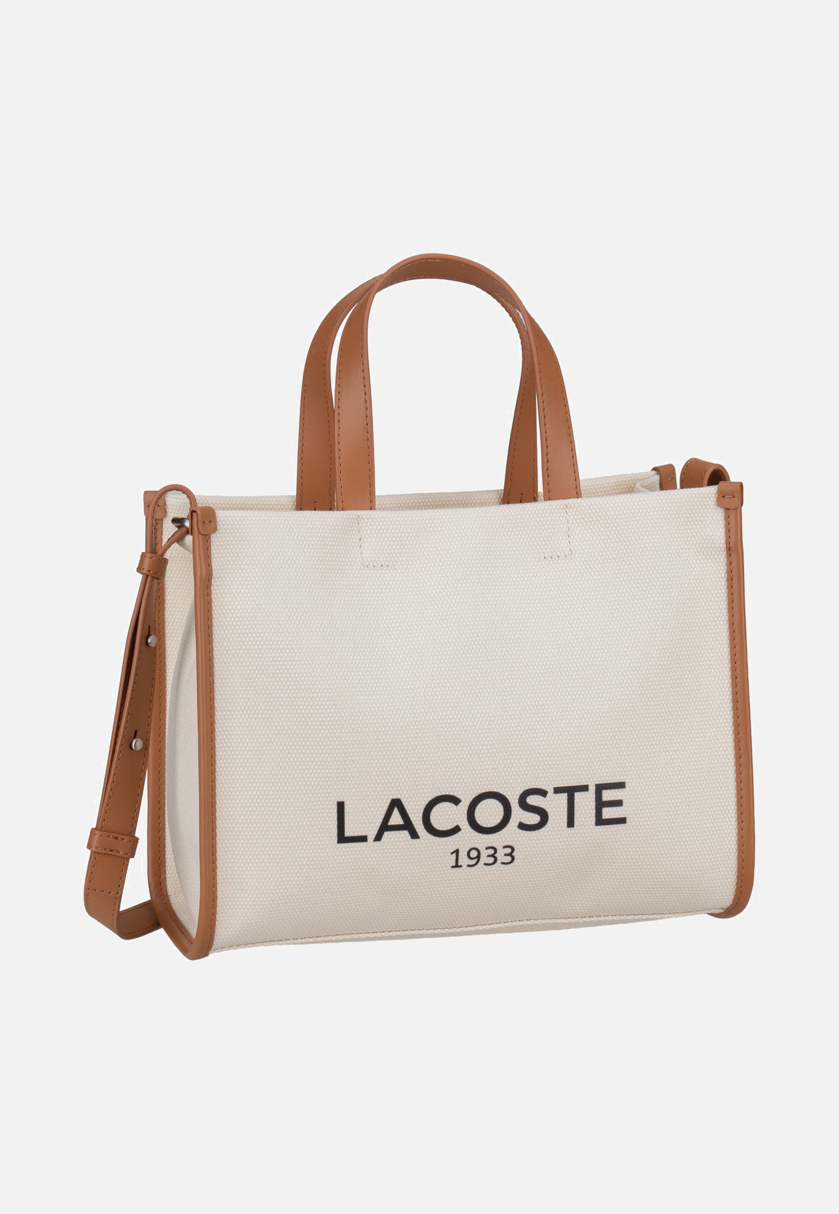 Lacoste Heritage Canvas Shopping Natural Tan Shopper