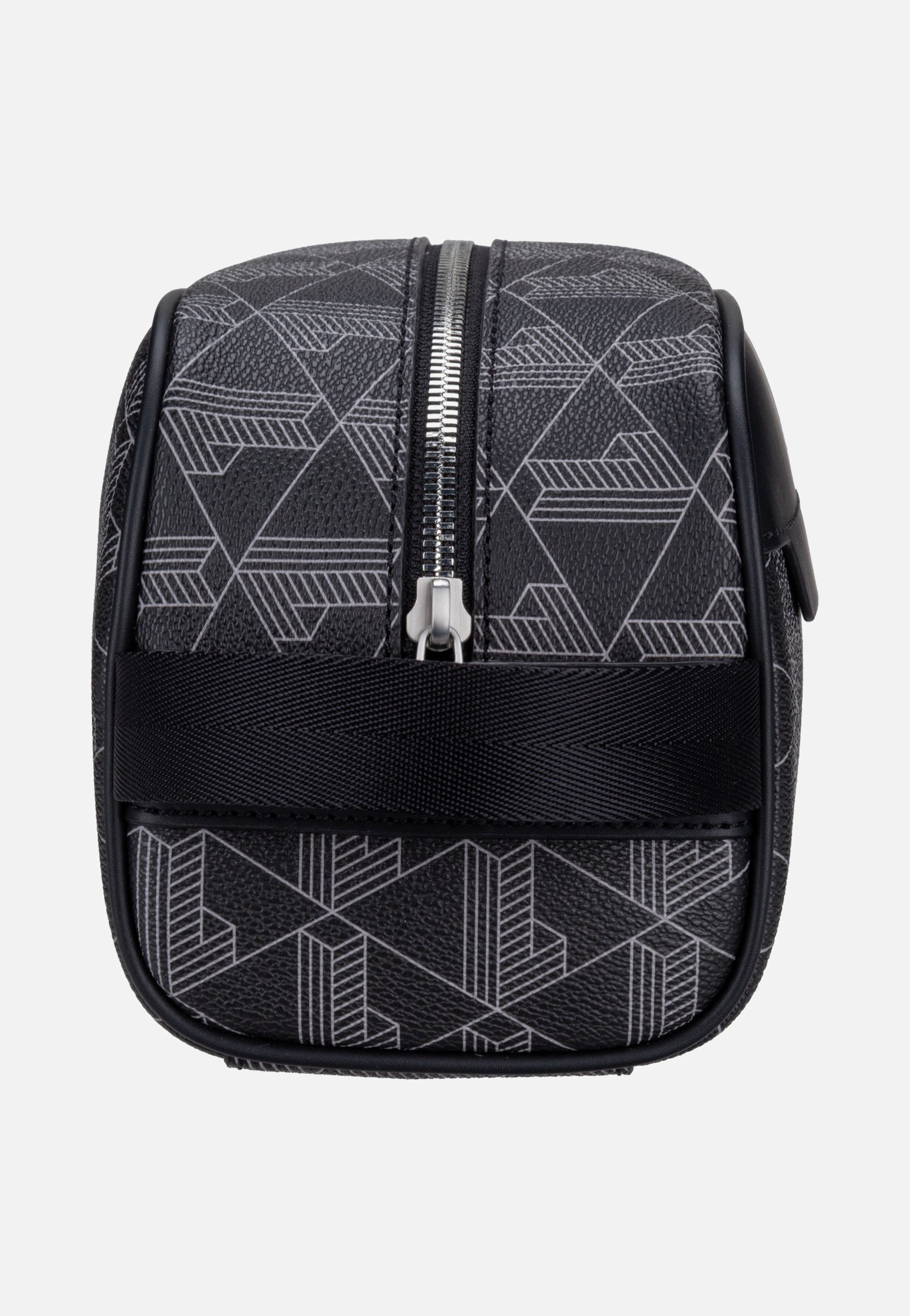 Lacoste The Blend Toilet Kit 4582 Monogram Noir Gris Toiletry Bag
