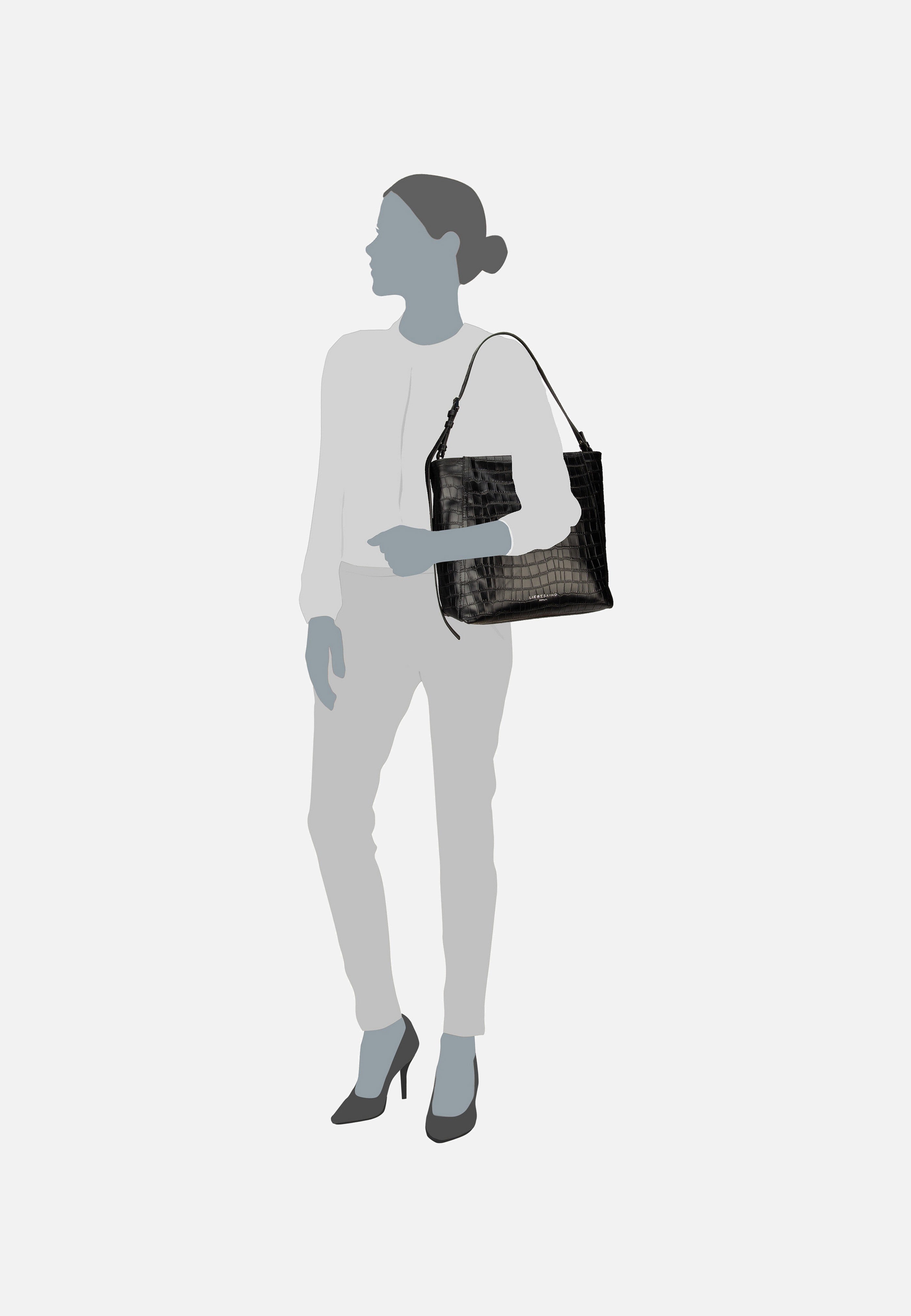 Liebeskind Berlin - Chudy Croco 2158264 Black - Hobo Bag | Women-Image