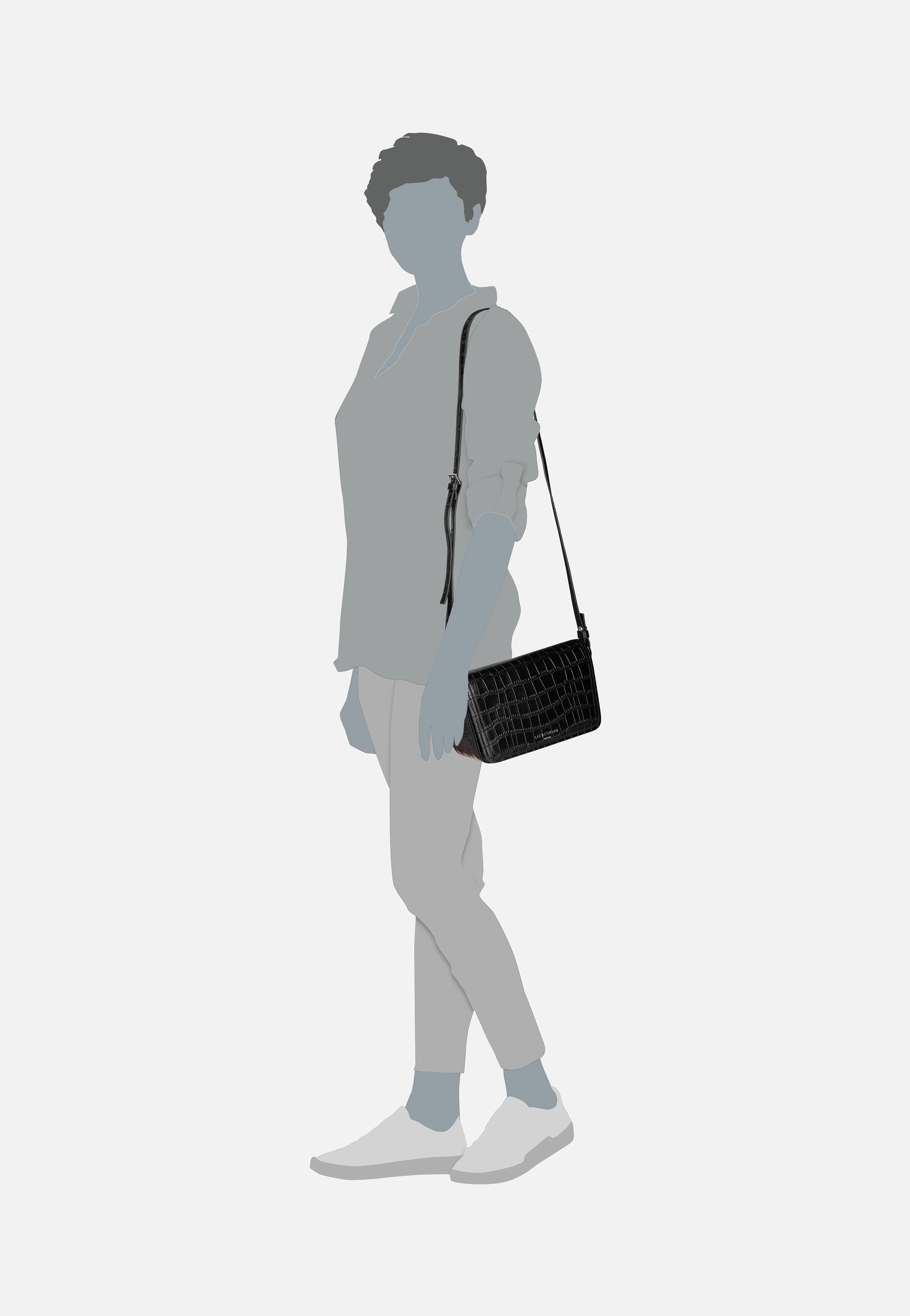 Liebeskind Berlin - Chudy New Croco 2152398 Black - Shoulder Bag | Women-Image