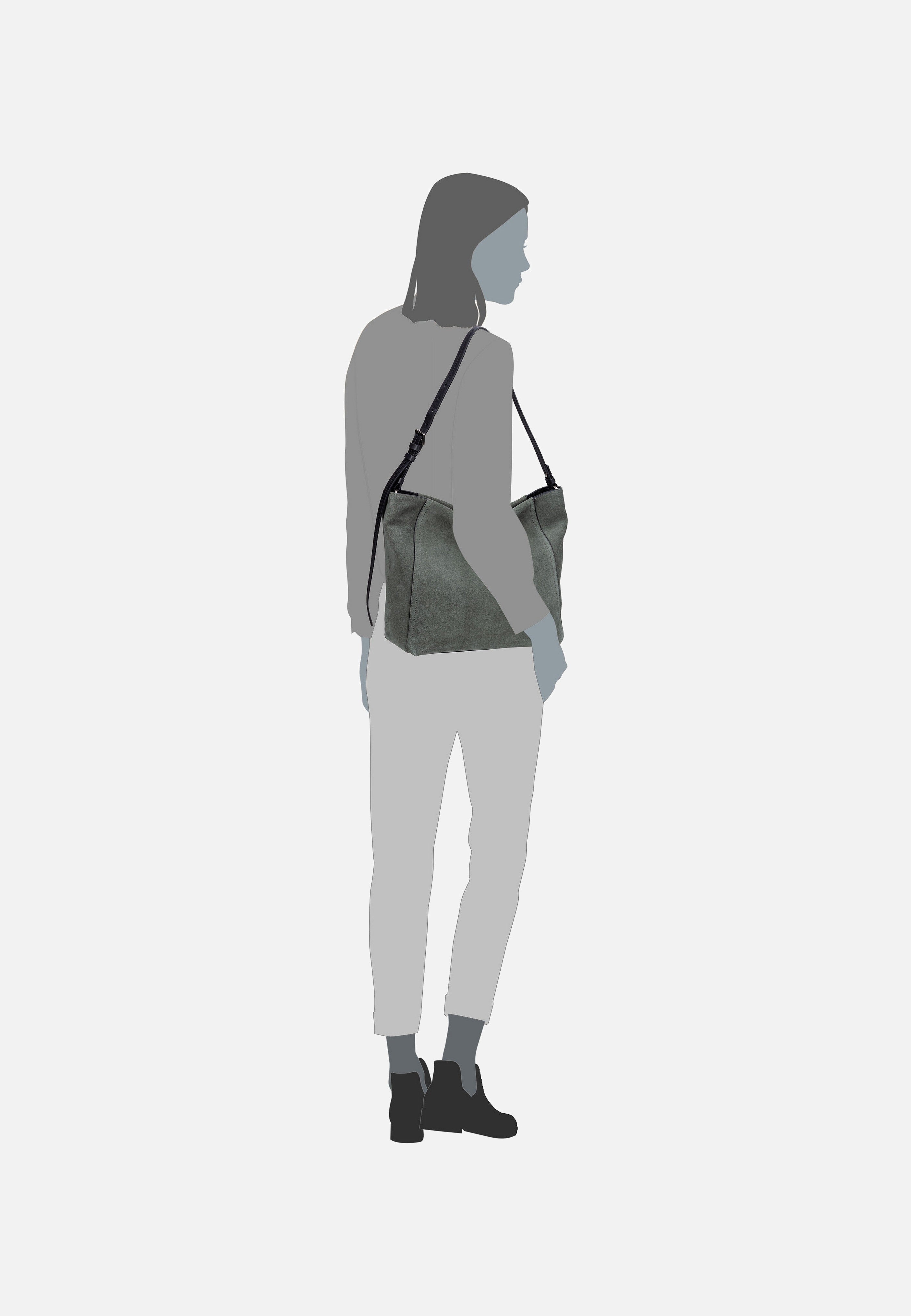 Liebeskind Berlin - Chudy Suede 2152411 Cypress Green - Hobo Bag | Women-Image