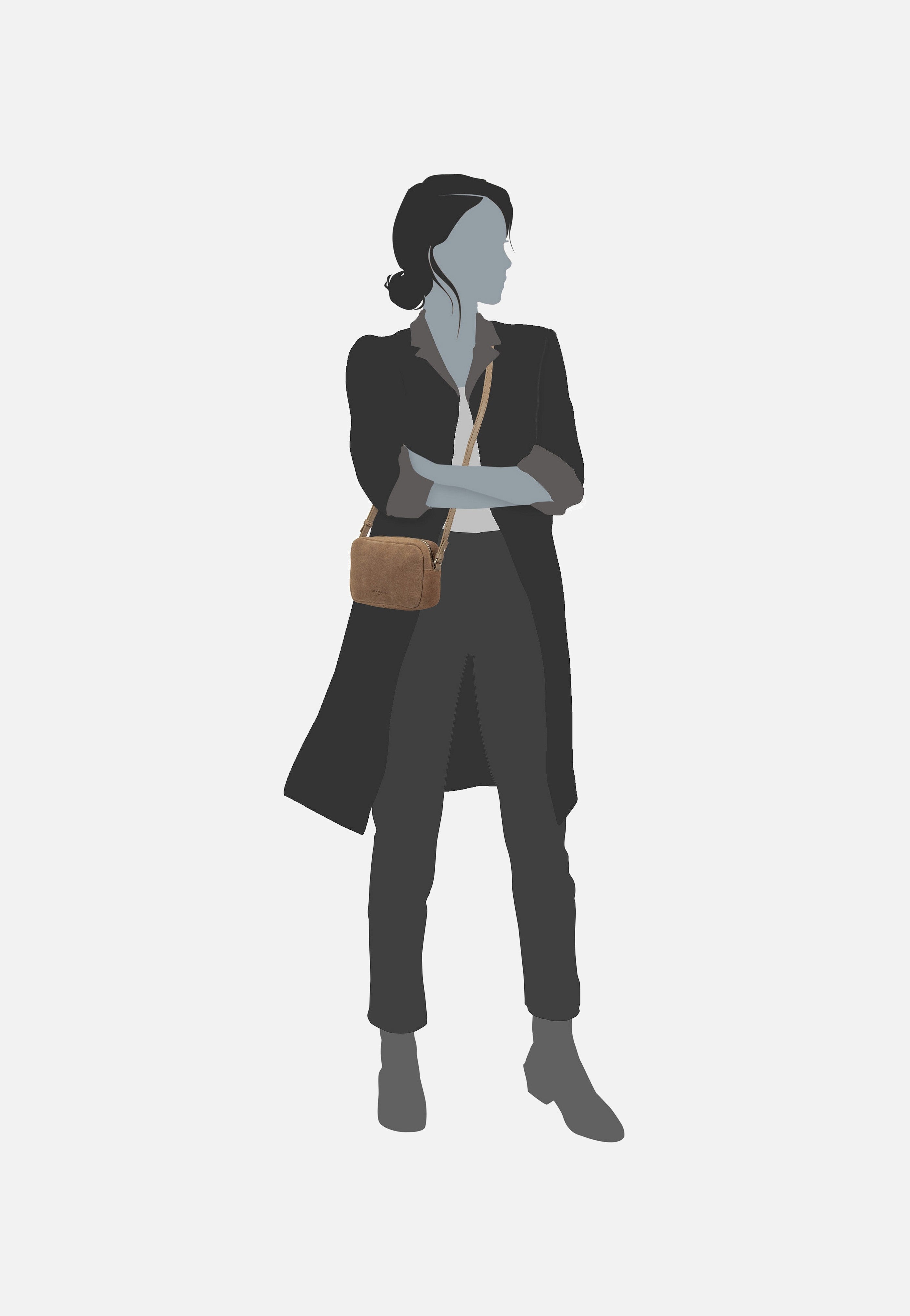 Liebeskind Berlin - Ella Camera S Suede Neutral Gray - Crossbody Bag | Women-Image