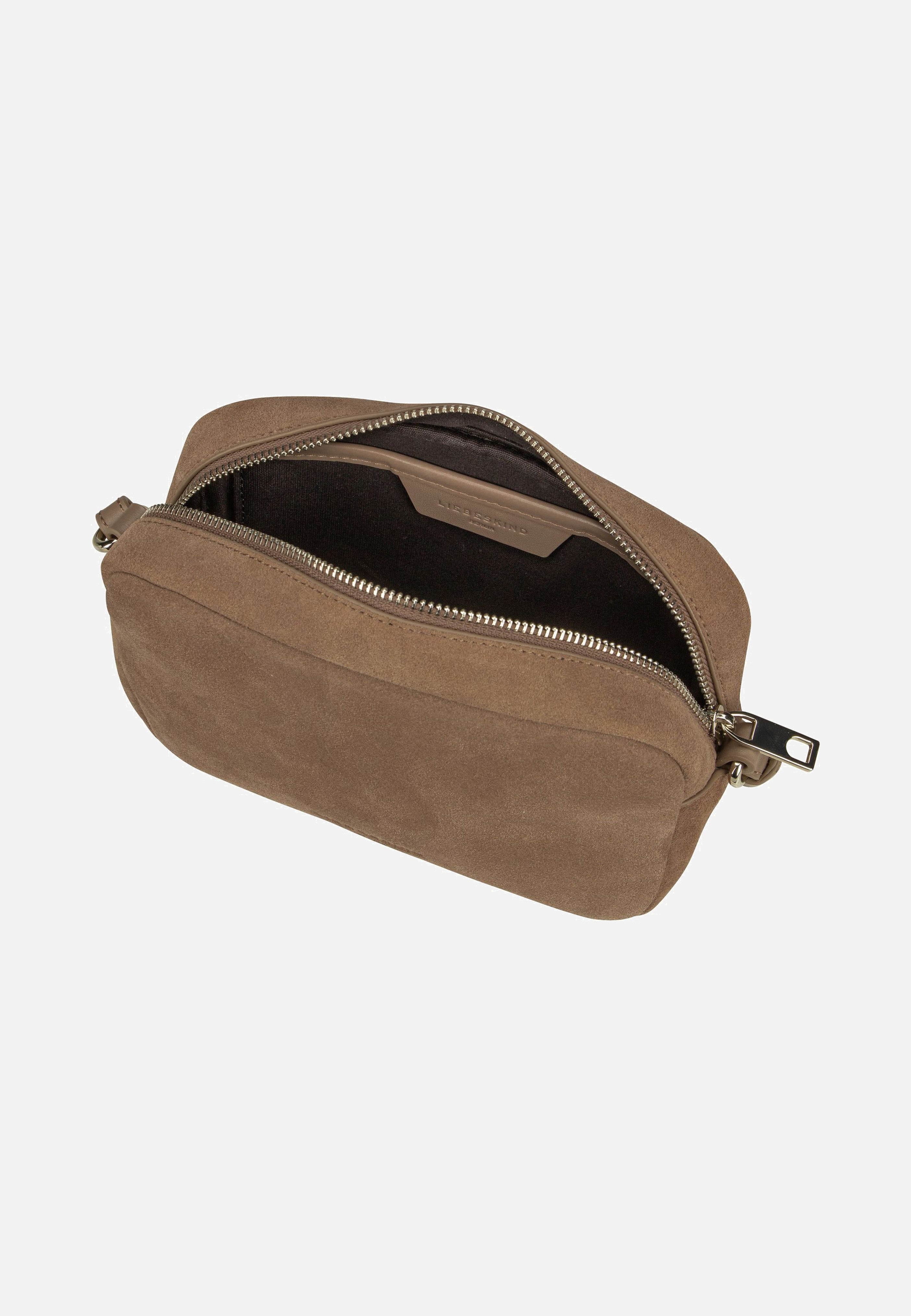 Liebeskind Berlin Ella Camera S Suede Neutral Gray Umhängetasche