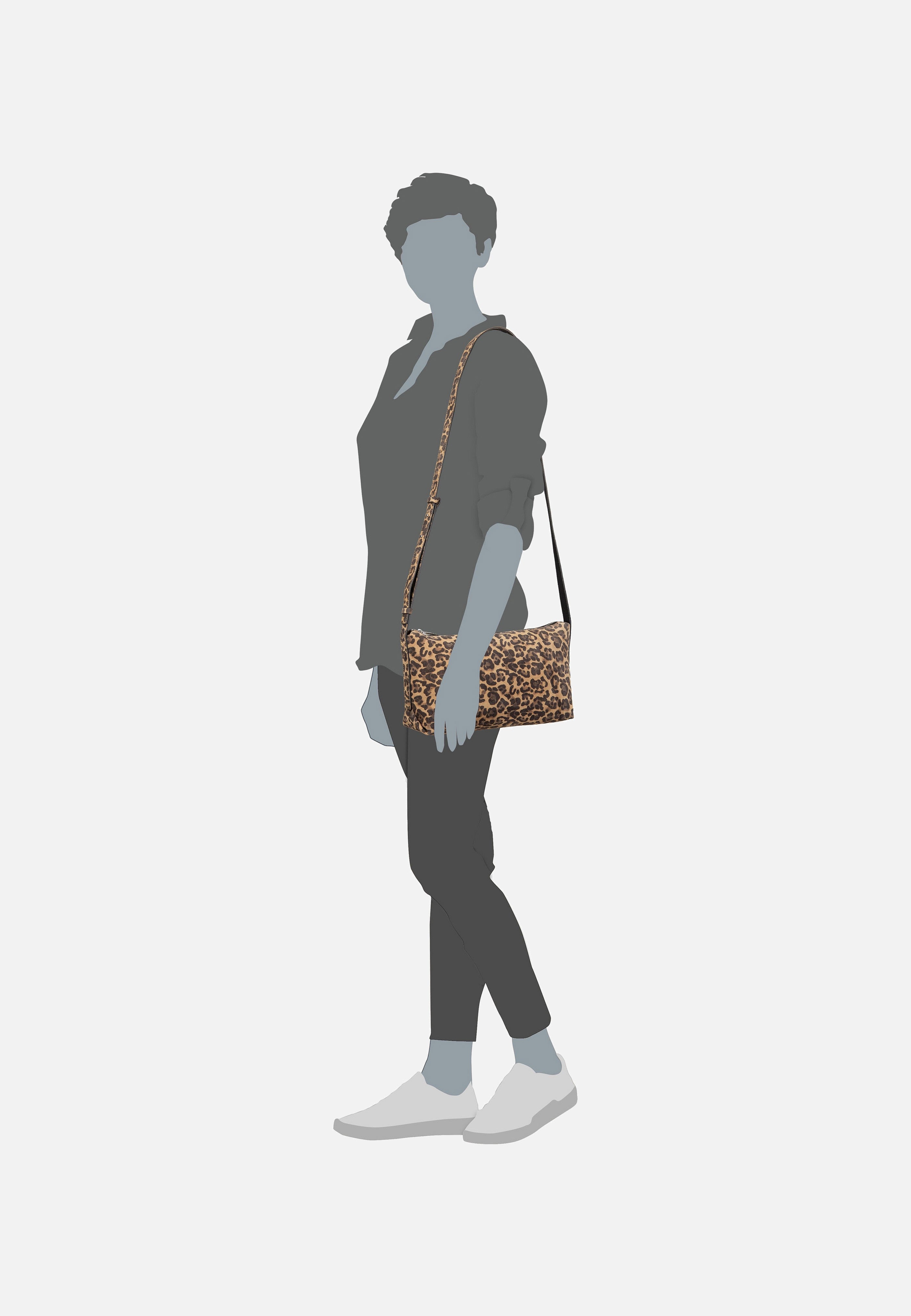 Liebeskind Berlin Elvira CB M Leo Suede Beige Umhängetasche