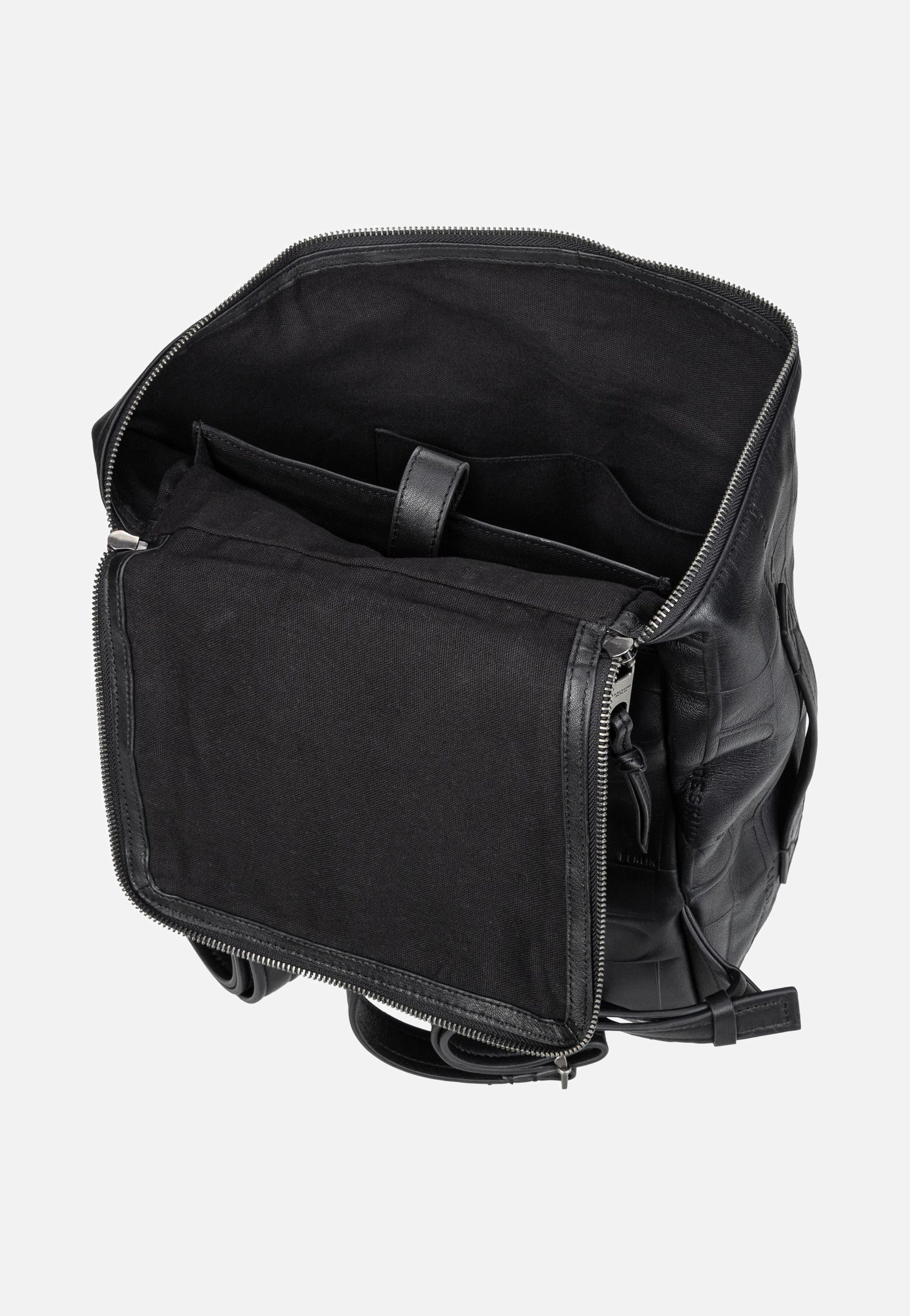 Liebeskind Berlin HERA MIT MONOGRAMMPRÄGUNG - Tagesrucksack - schwarz Liebeskind Berlin HERA MIT MONOGRAMMPRÄGUNG - Tagesrucksack - schwarz