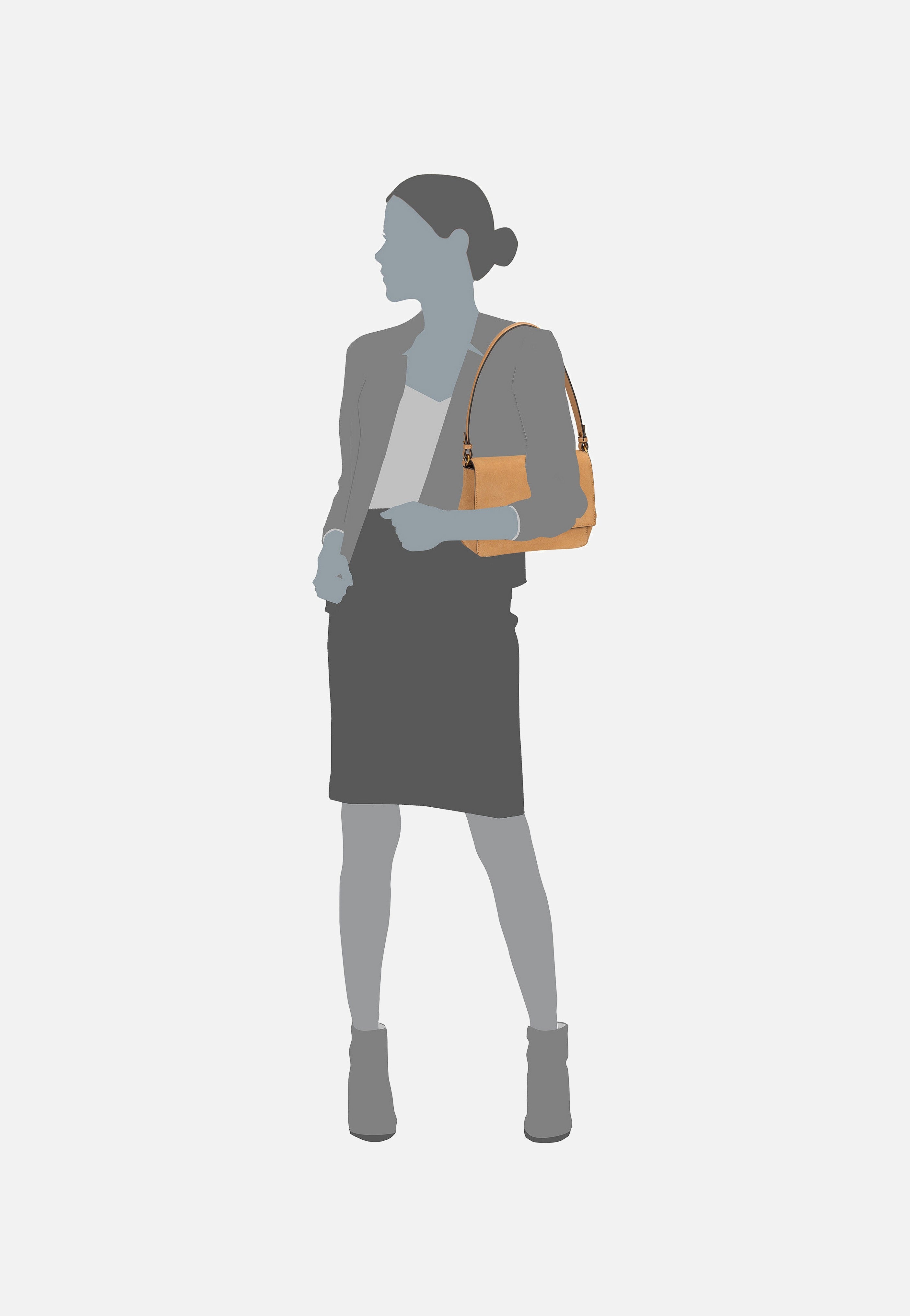 Liebeskind Berlin - Lilly CB M Suede Beige - Shoulder Bag | Women-Image