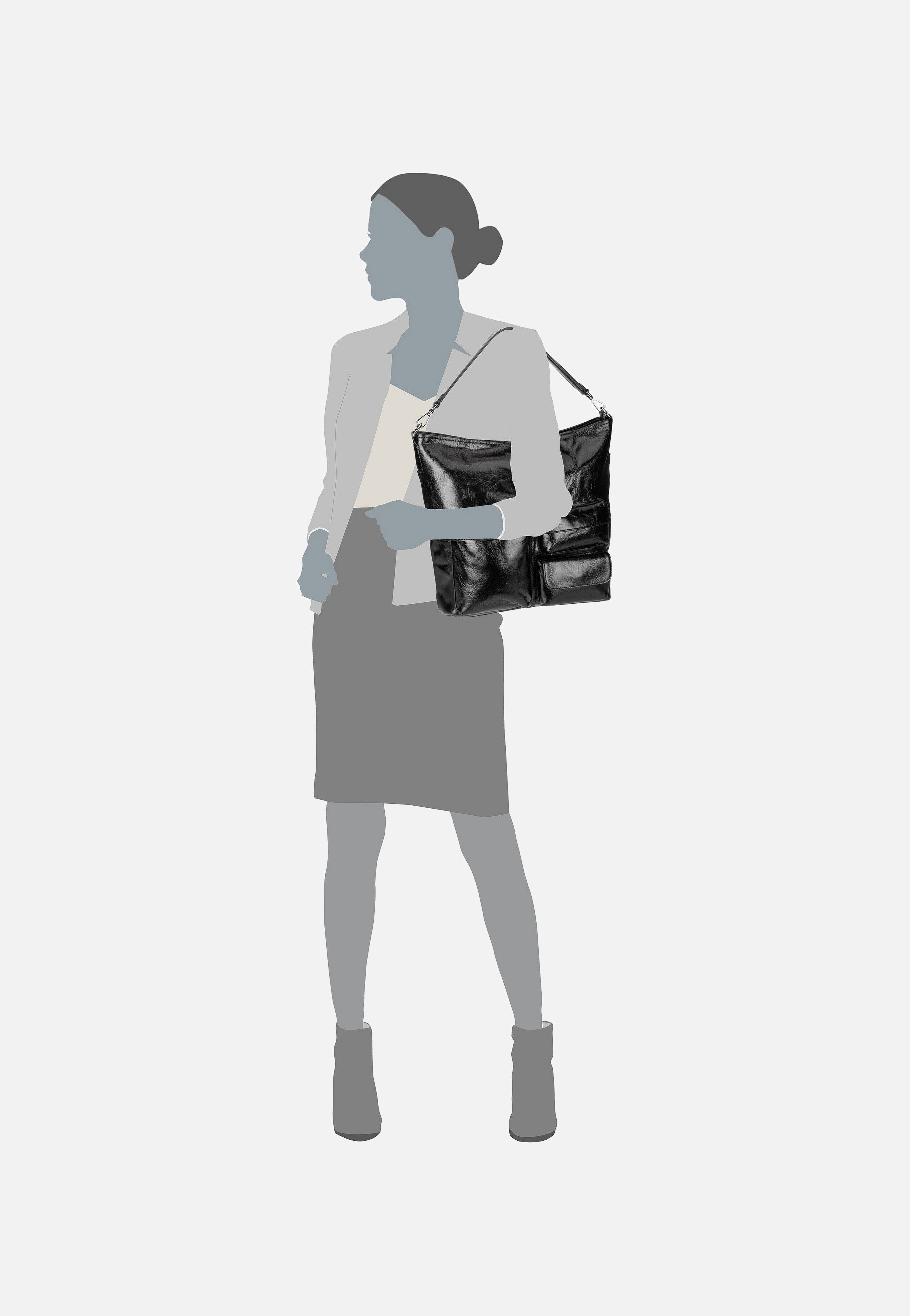 Liebeskind Berlin - LK 204 Archive Lack M 2165295 Black - Hobo Bag | Women-Image