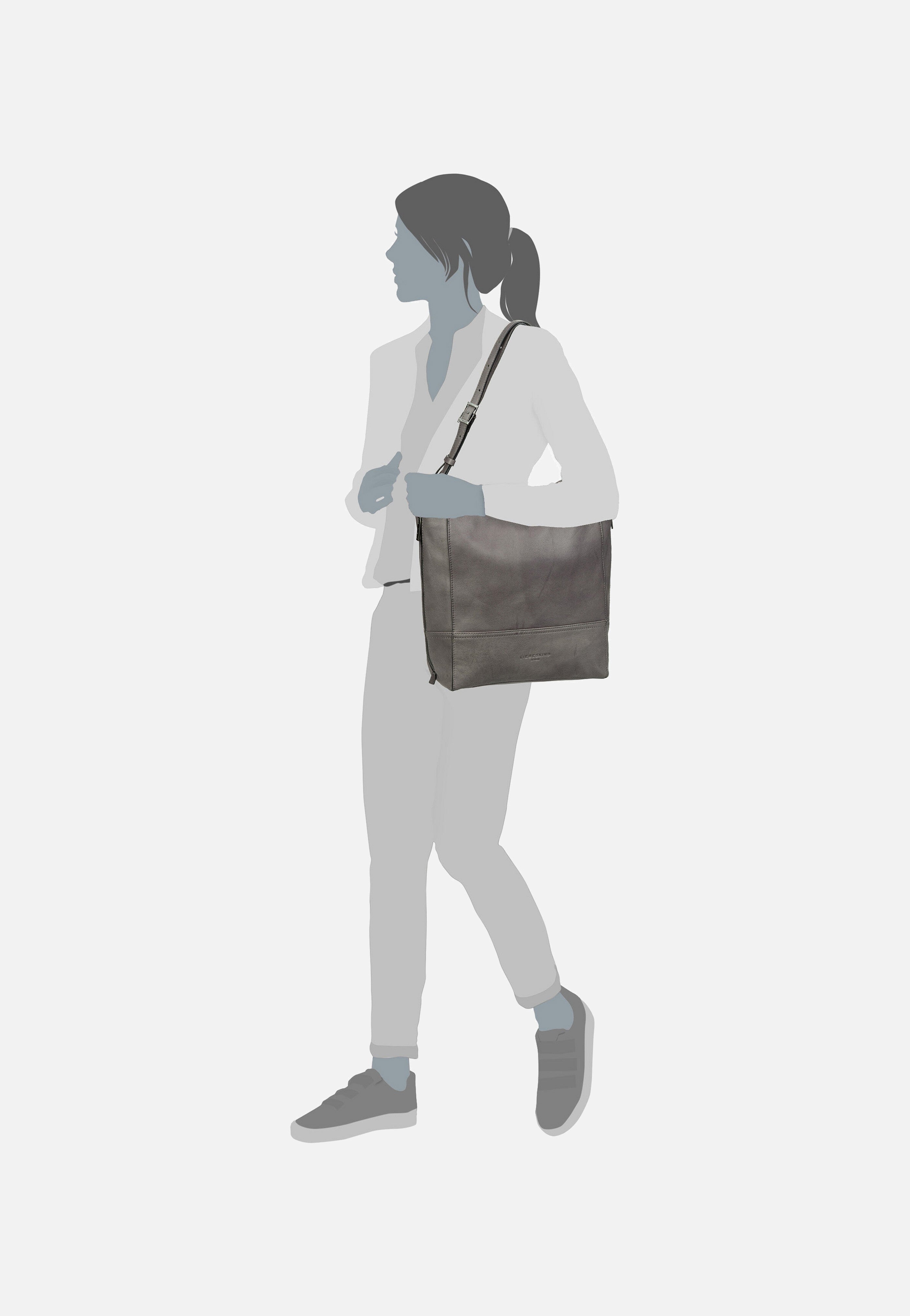 Liebeskind Berlin - Lou 2 2159023 Iron - Hobo Bag | Women-Image