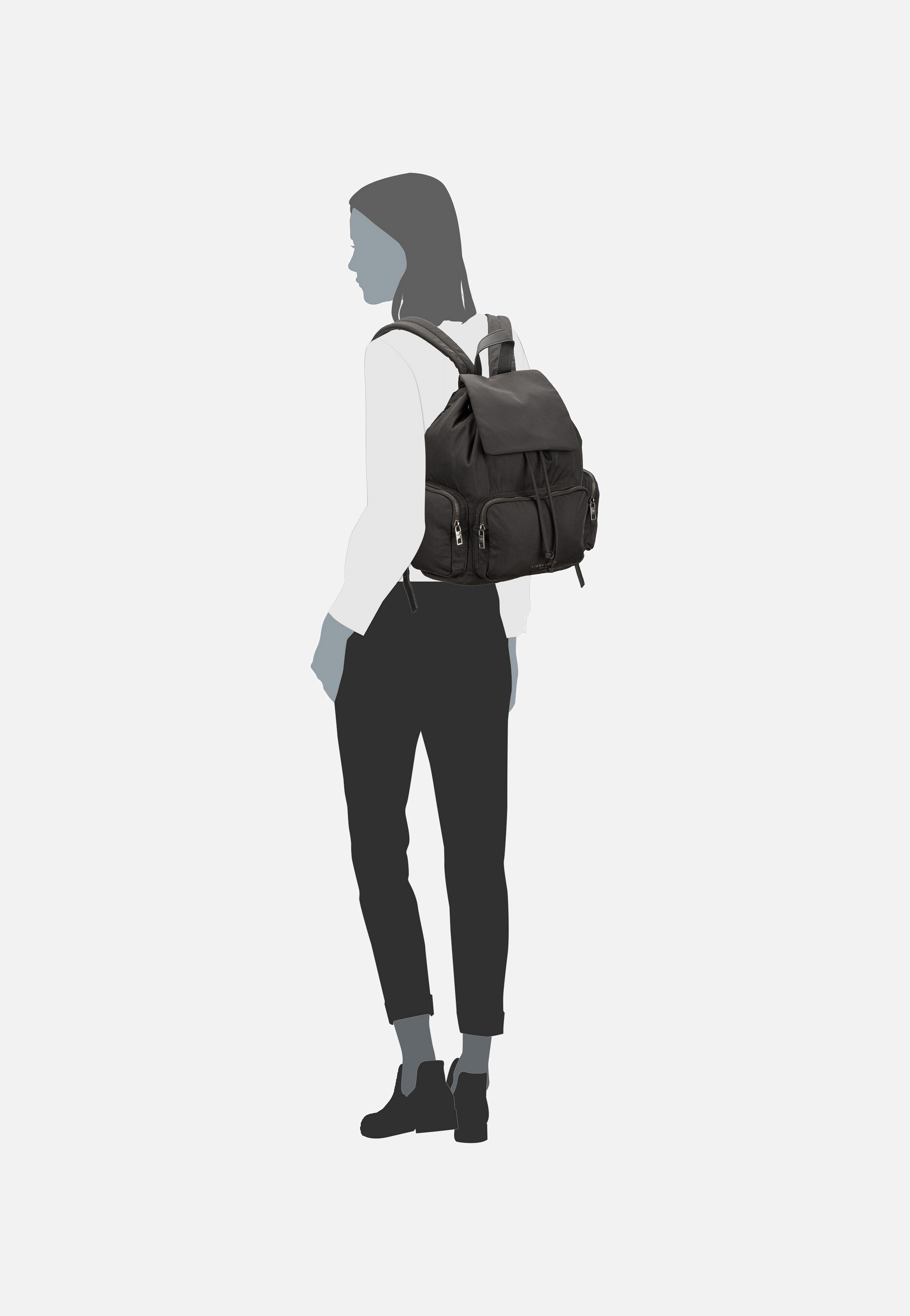 Liebeskind Berlin - Maia BP M Nylon Black - Backpack | Women-Image